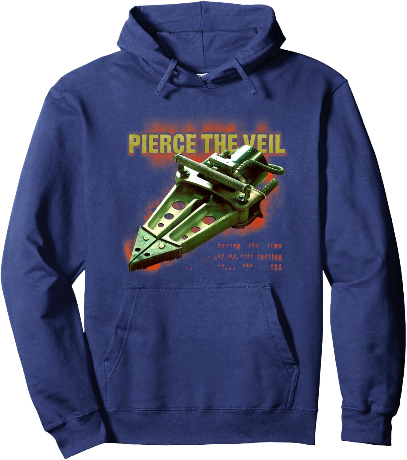 Pierce The Veil - Jaws Cover Hoodie - Hoodie | Navy