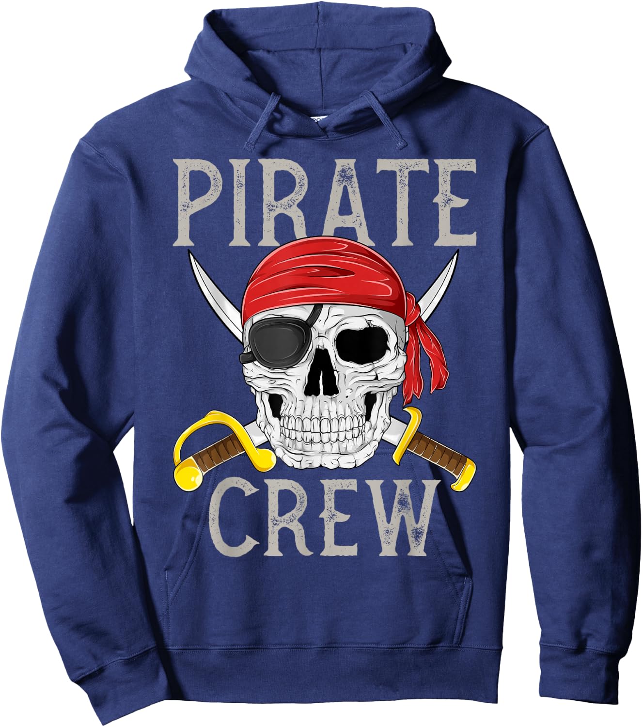 Pirate Crew Jolly Roger Flag Skull Family Matching Pirates Hoodie - Hoodie | Navy