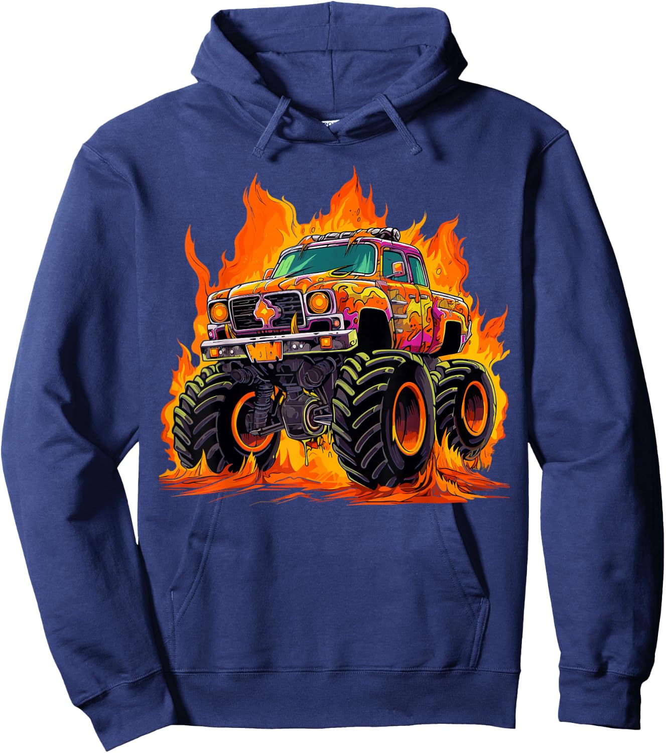 Monster Truck for toddlers Youth & Adults Hoodie - Hoodie | Navy