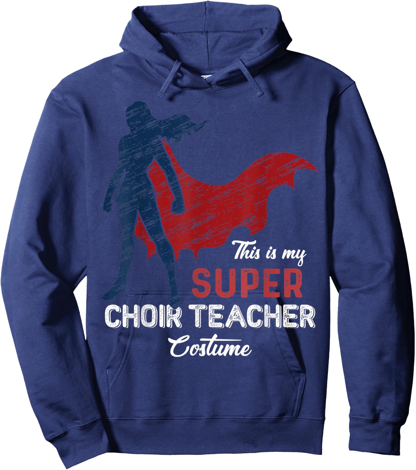 This is my Super Choir Teacher Costume Halloween Hoodie - Hoodie | Navy