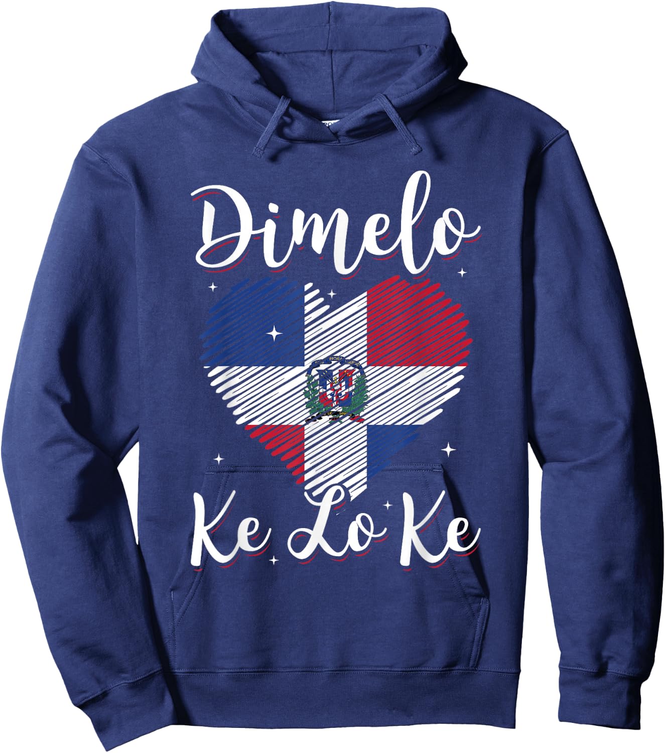 Dominican Republic Flag Dimelo Ke Lo Ke Women Dominicana Hoodie - Hoodie | Navy