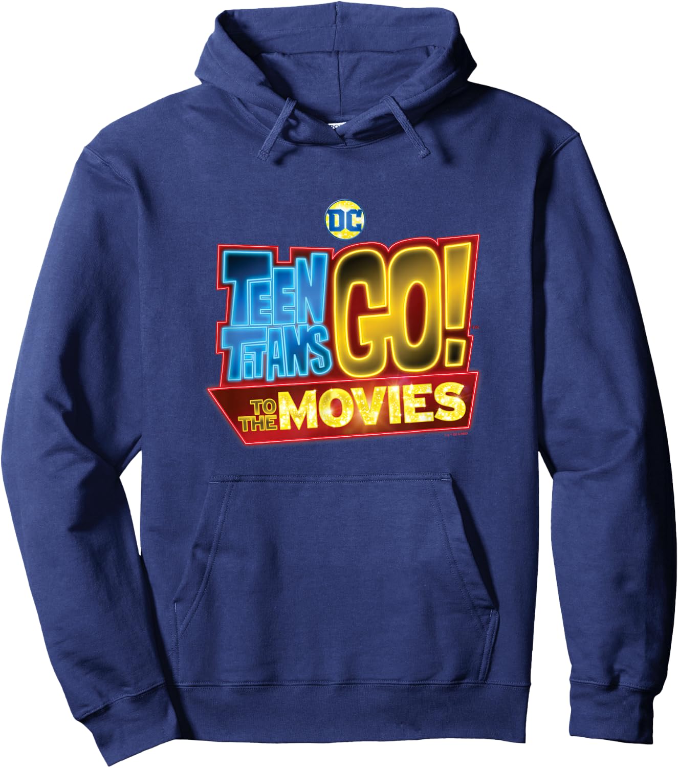 Teen Titans Go! To The Movies Cinema Sign Vintage Logo Hoodie - Hoodie | Navy