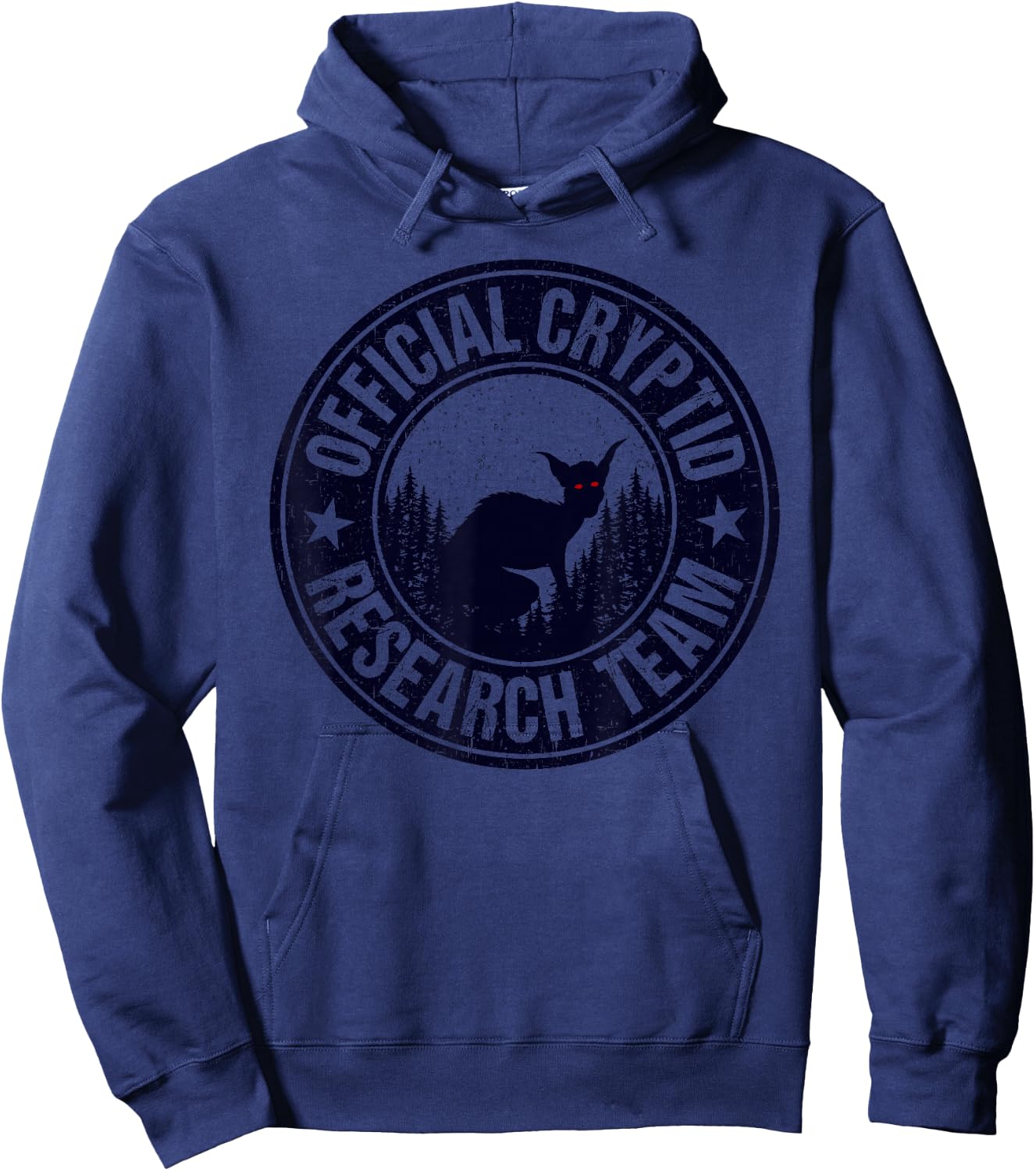 Official Cryptid Research Team Cryptozoology El Chupacabra Hoodie - Hoodie | Navy
