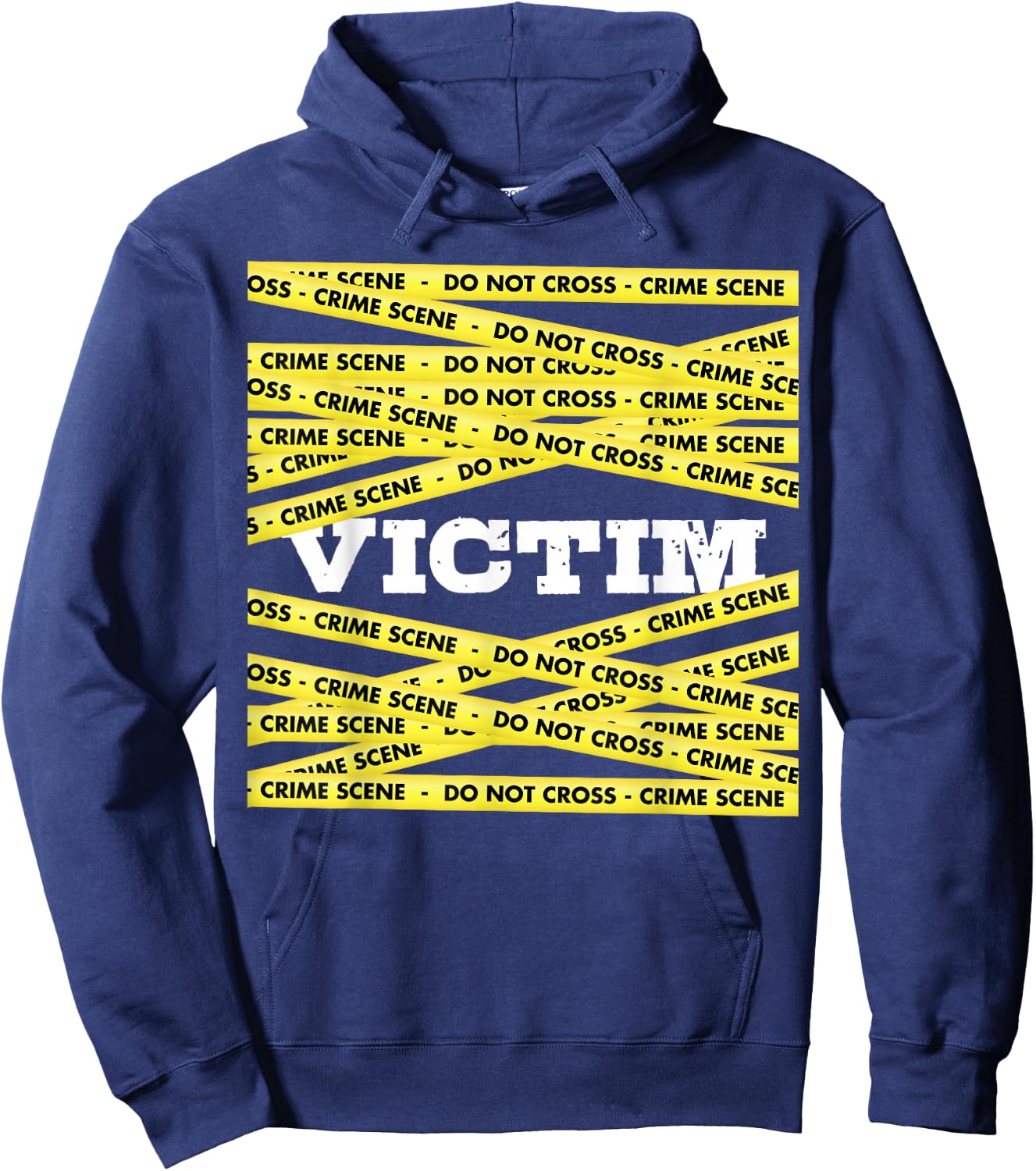 Victim Crime Scene Do No Cross True Crime Costume Hoodie - Hoodie | Navy