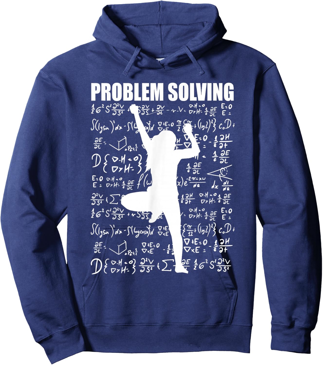 Problem Solving Bouldering Climbing Women Rock Climber Hoodie - Hoodie | Navy