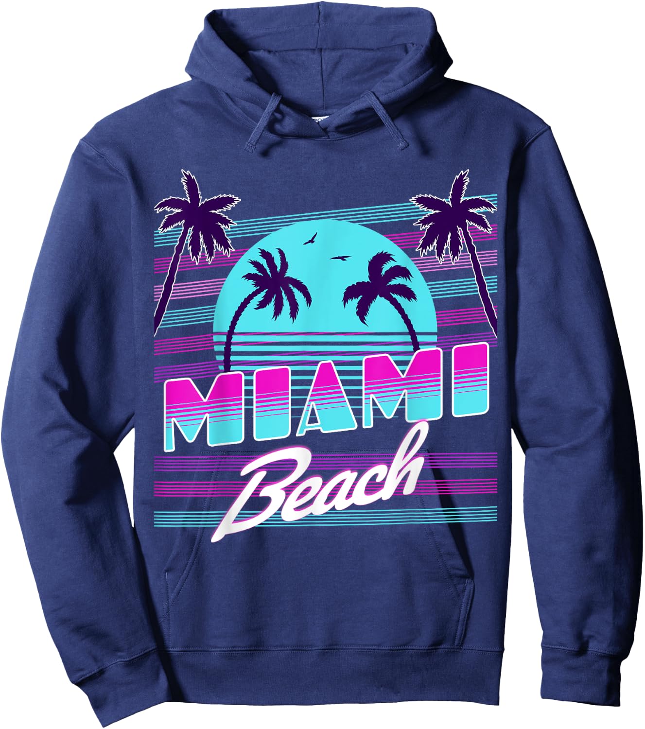 Miami Florida Hoodie - Hoodie | Navy