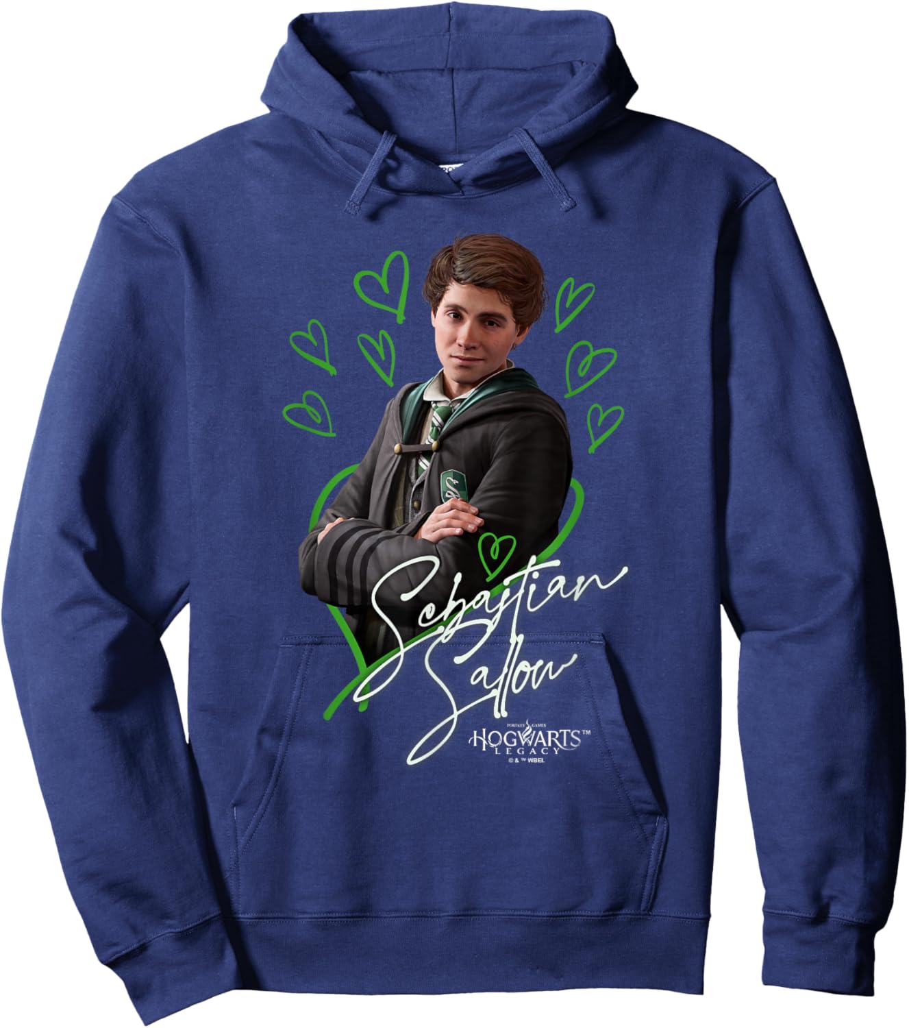 Harry Potter Hogwarts Legacy Sebastian Sallow Signature Hoodie - Hoodie | Navy