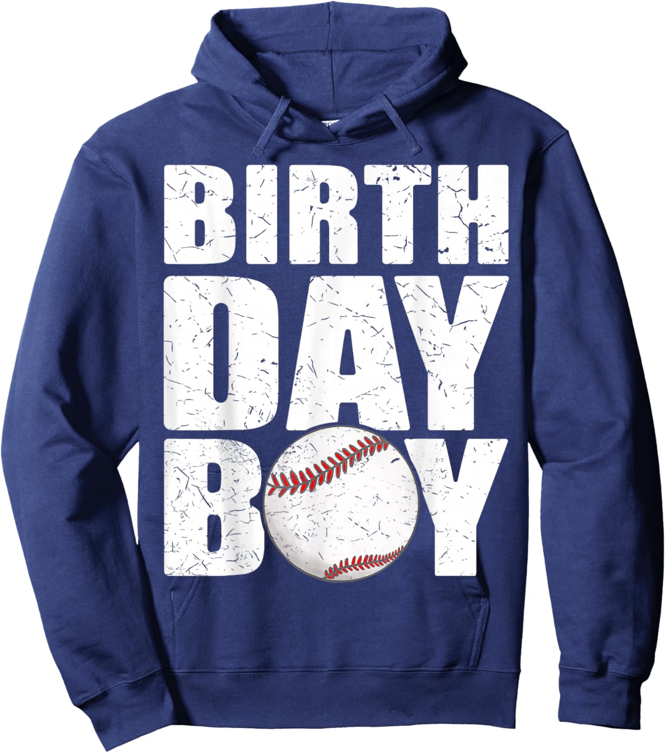 Birthday Boy Baseball Batter Catcher Pitcher Baseball Theme Hoodie - Hoodie | Navy