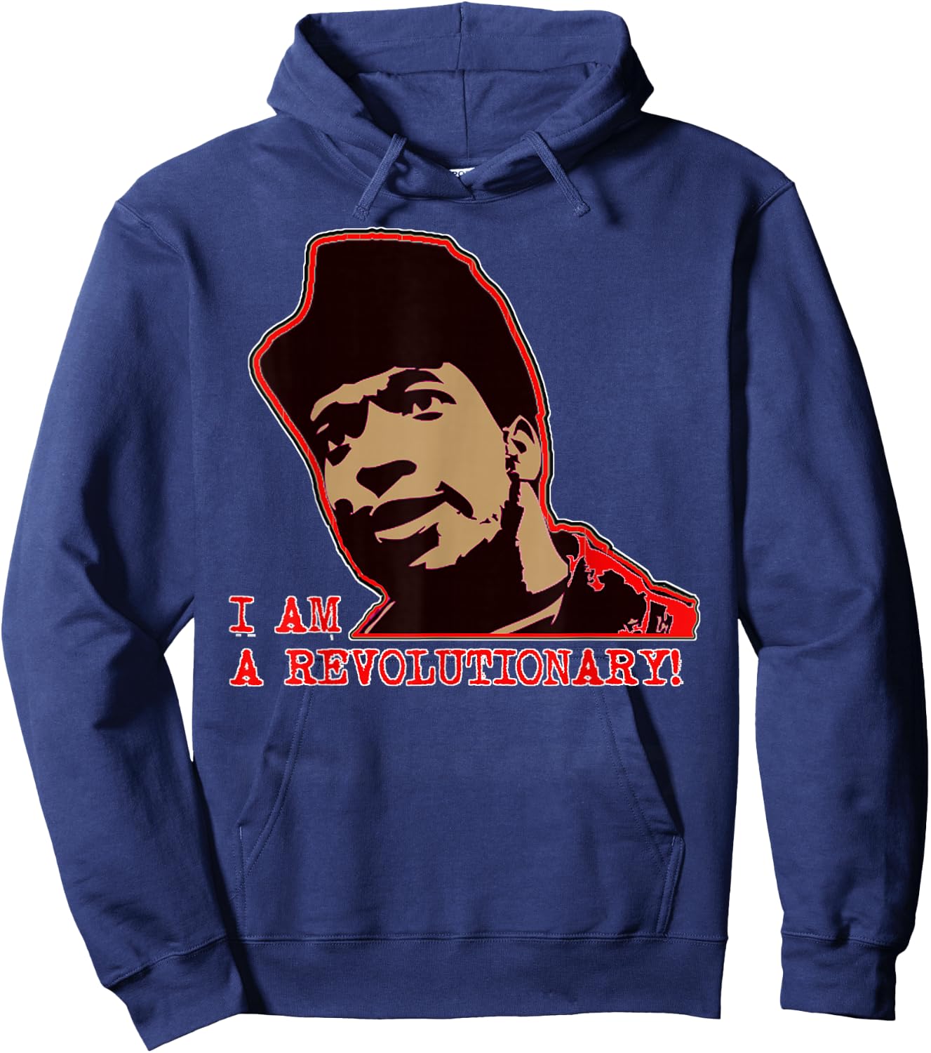 Young Revolutionary Brother in Chicago 1969 Community Love Hoodie - Hoodie | Navy