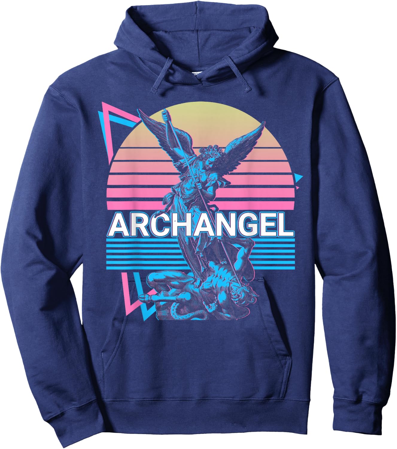 Archangel Michael Saint Michael Retro Hoodie - Hoodie | Navy