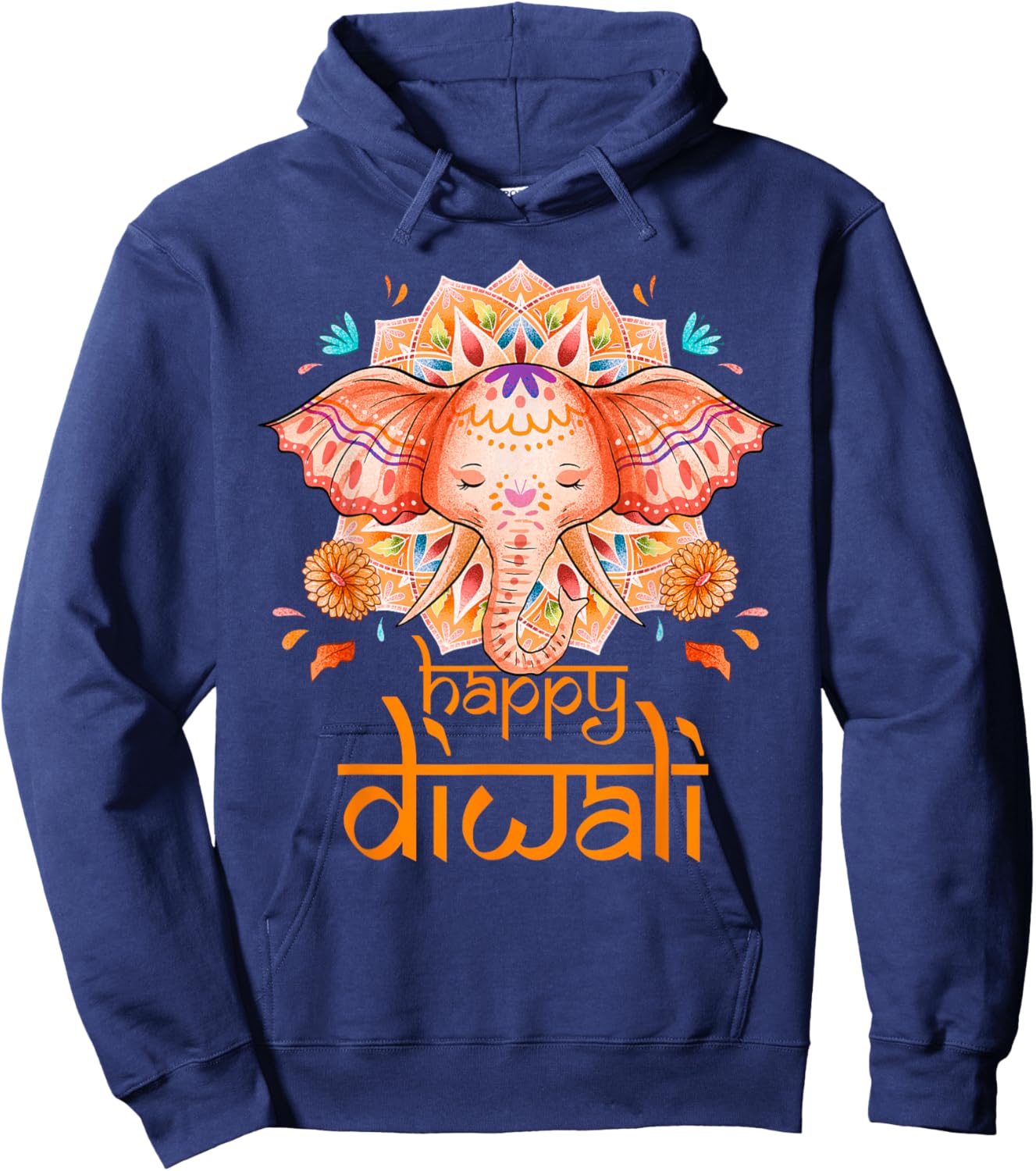 Happy Diwali Festival of Light Hindu Indian | & Hoodie - Hoodie | Navy