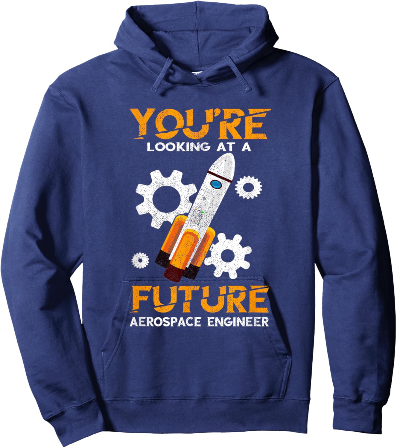 Future Aerospace Engineer Rocket Aerospace Engineering Hoodie - Hoodie | Navy