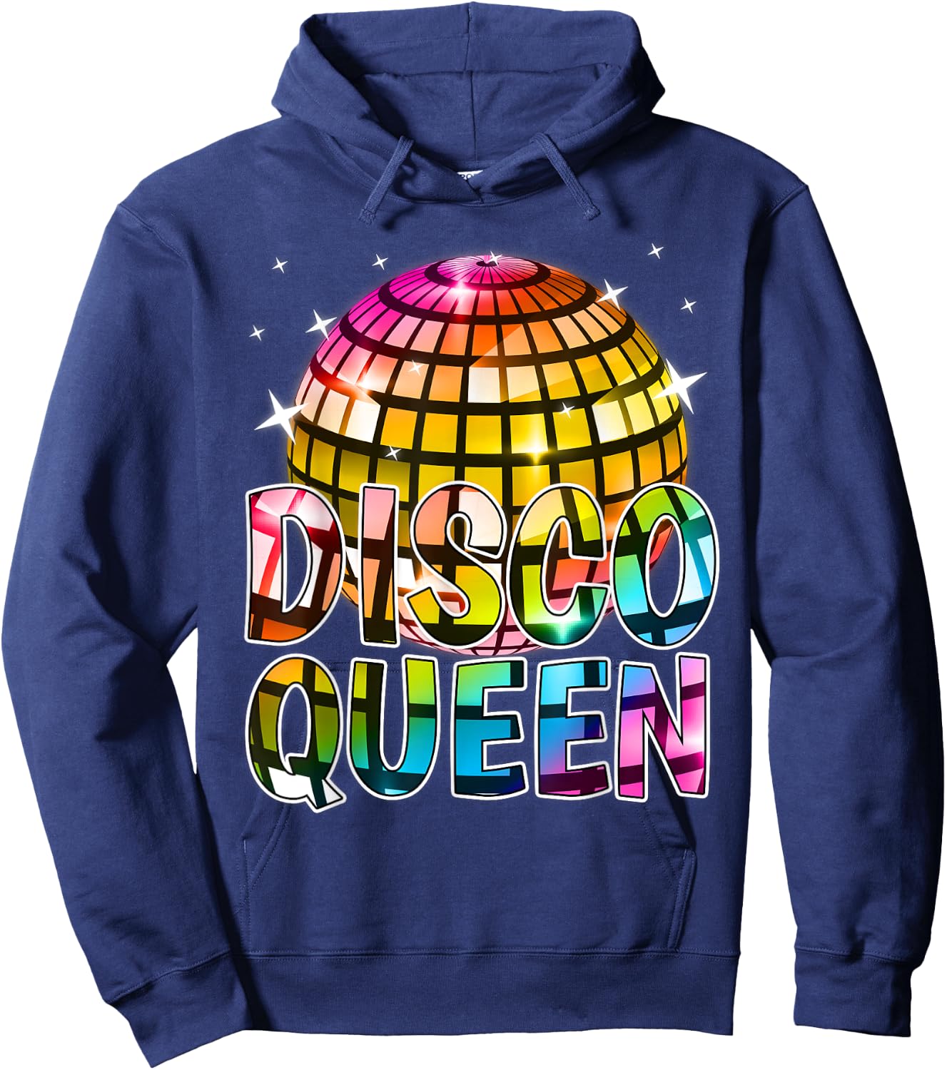 Disco Queen Reunion Best Friend Party Birthday Queen Squad Hoodie - Hoodie | Navy