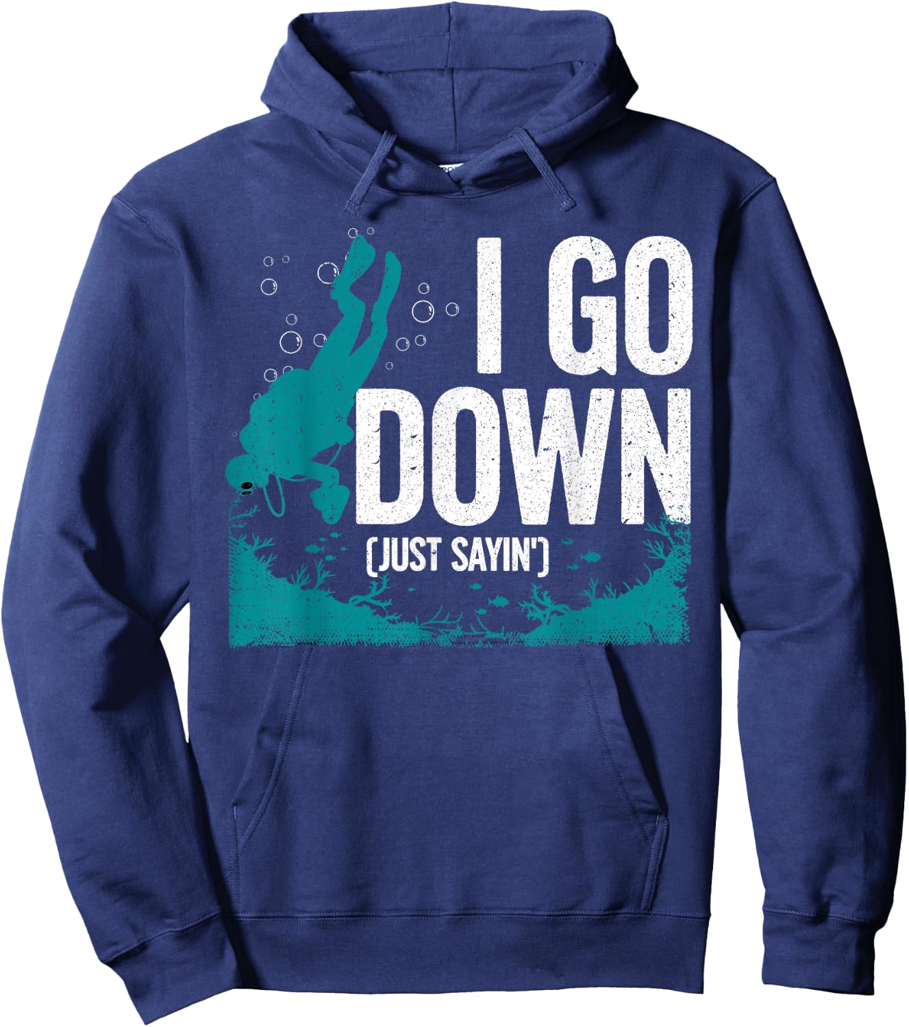 Cute Scuba Diving Design Women Diving Scuba Diver Hoodie - Hoodie | Navy