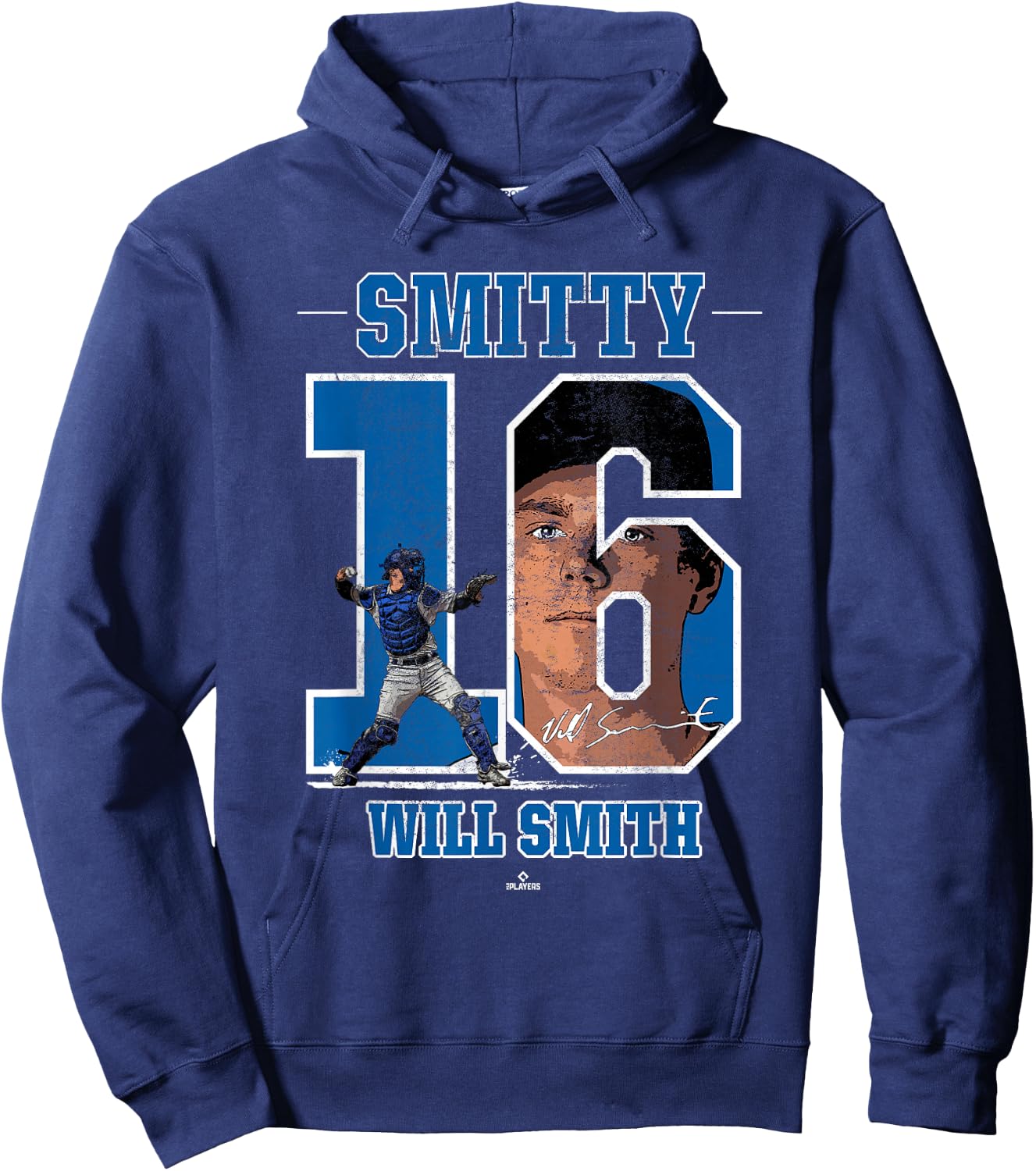 Smitty Will Smith Will Smith LA Los Angeles MLBPA Hoodie - Hoodie | Navy