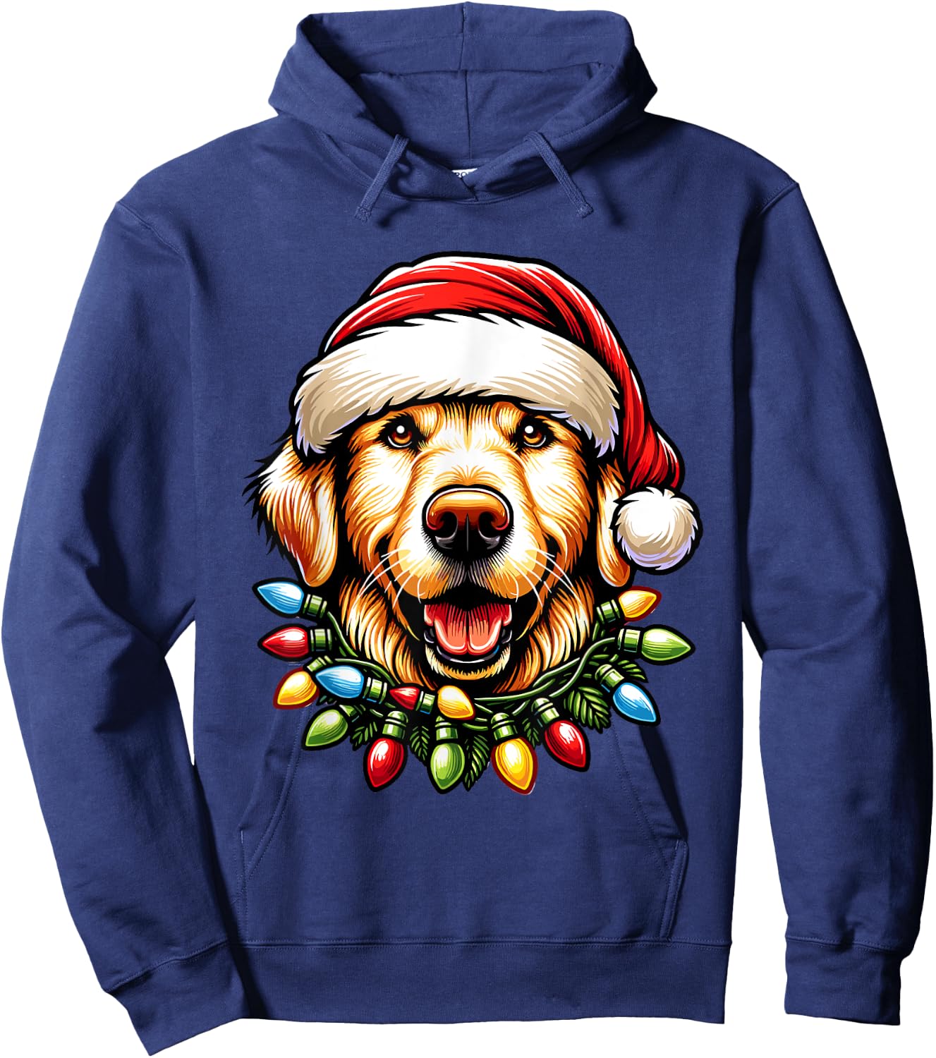 Dog Owner Xmas Men Women Favorite Golden Retriever Christmas Hoodie - Hoodie | Navy