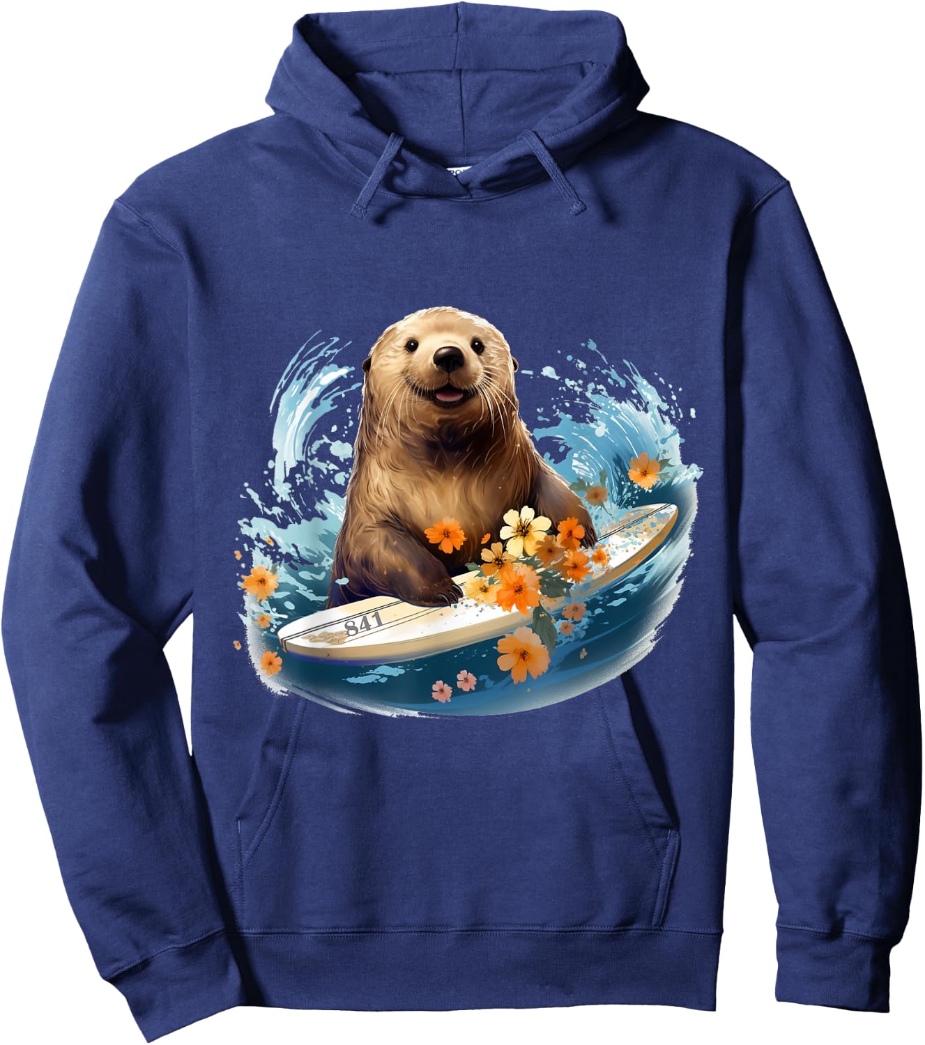 Otter 841 Surfing California Sea Hoodie - Hoodie | Navy