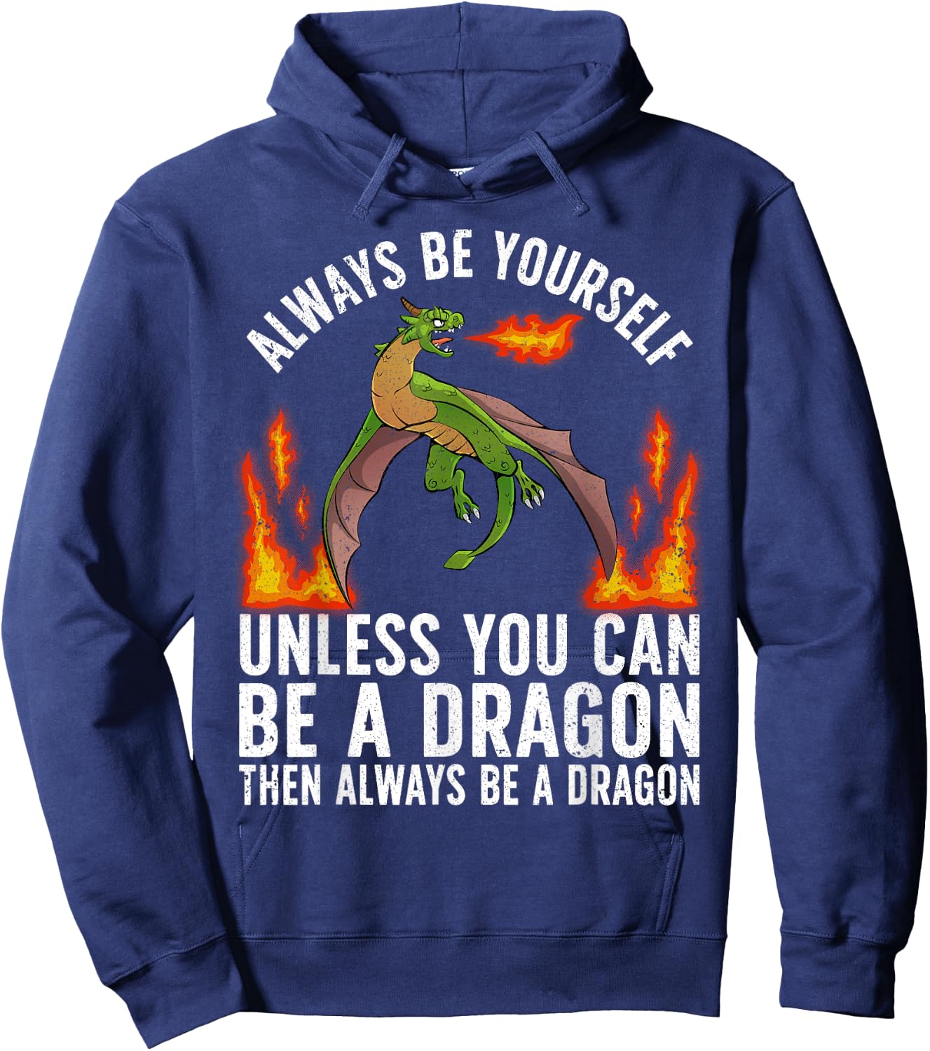 Funny Dragon Design Women Kids Fantasy Dragon Lover Hoodie - Hoodie | Navy
