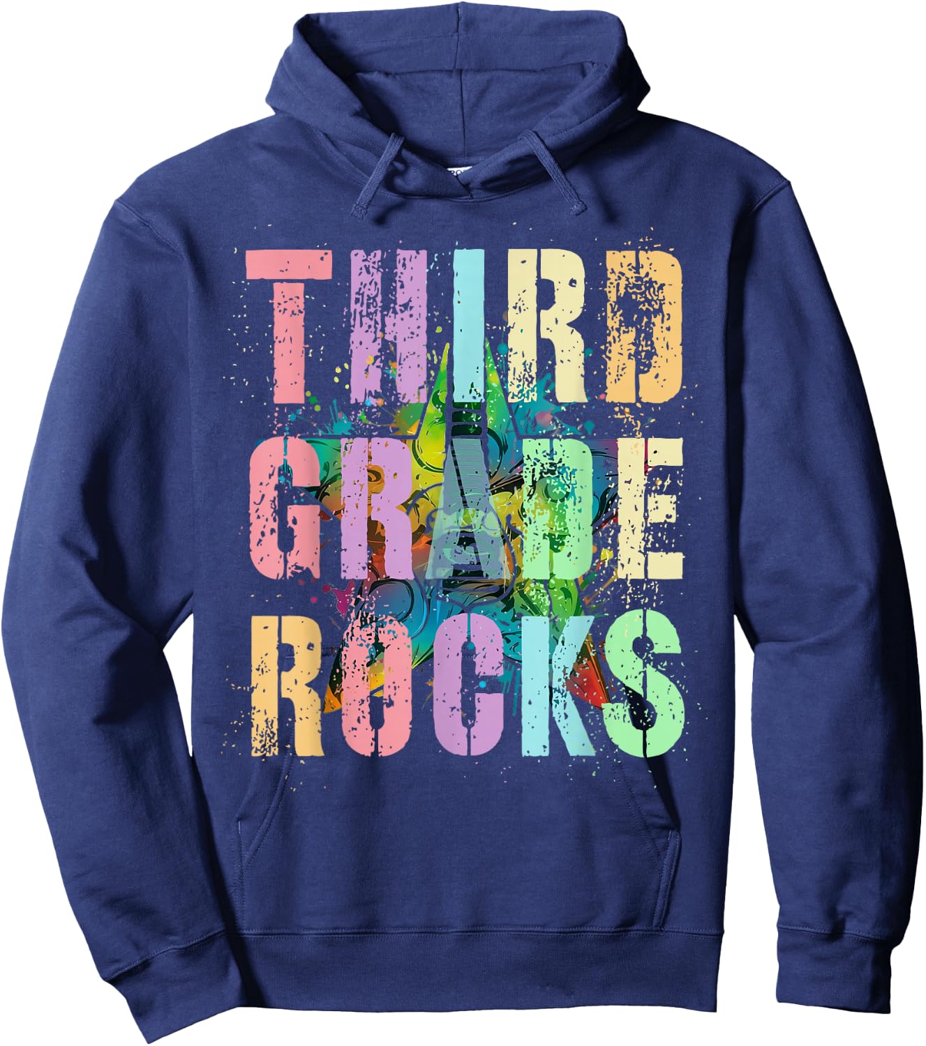 THIRD GRADE Rocks Teacher Kids Rockstar 3rd Gr Rocking Is My Hoodie - Hoodie | Navy