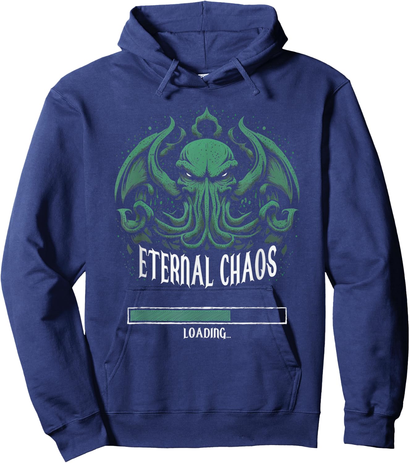 Cthulhu Chaos Loading, Cosmic Horror Cthulhu Hoodie - Hoodie | Navy
