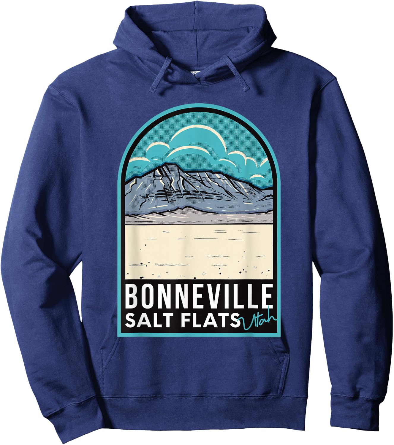 Bonneville Salt Flats Utah Hoodie - Hoodie | Navy