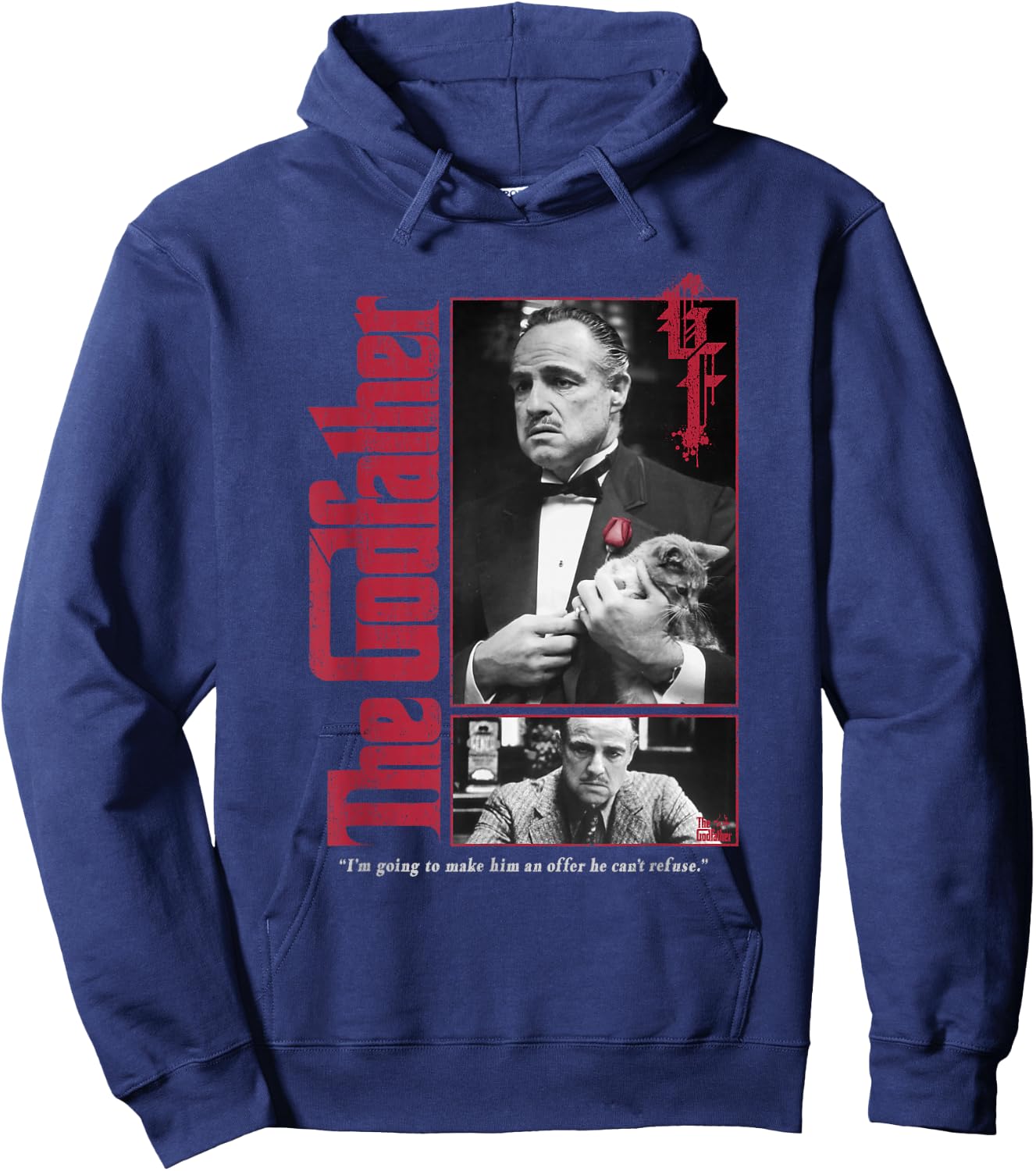 The Godfather Don Vito Offer Classic Quote Poster Hoodie - Hoodie | Navy