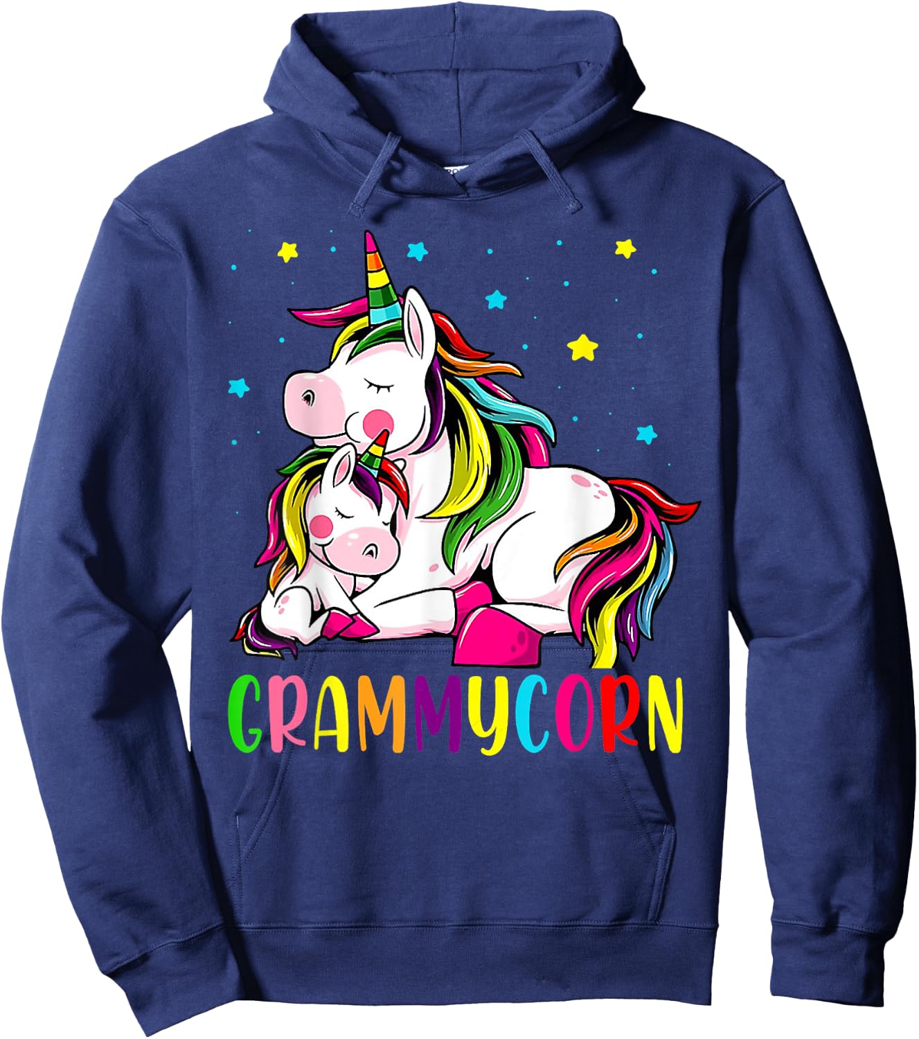 Funny Grammycorn Unicorn Costume Grammy Mom Mother's Day Hoodie - Hoodie | Navy