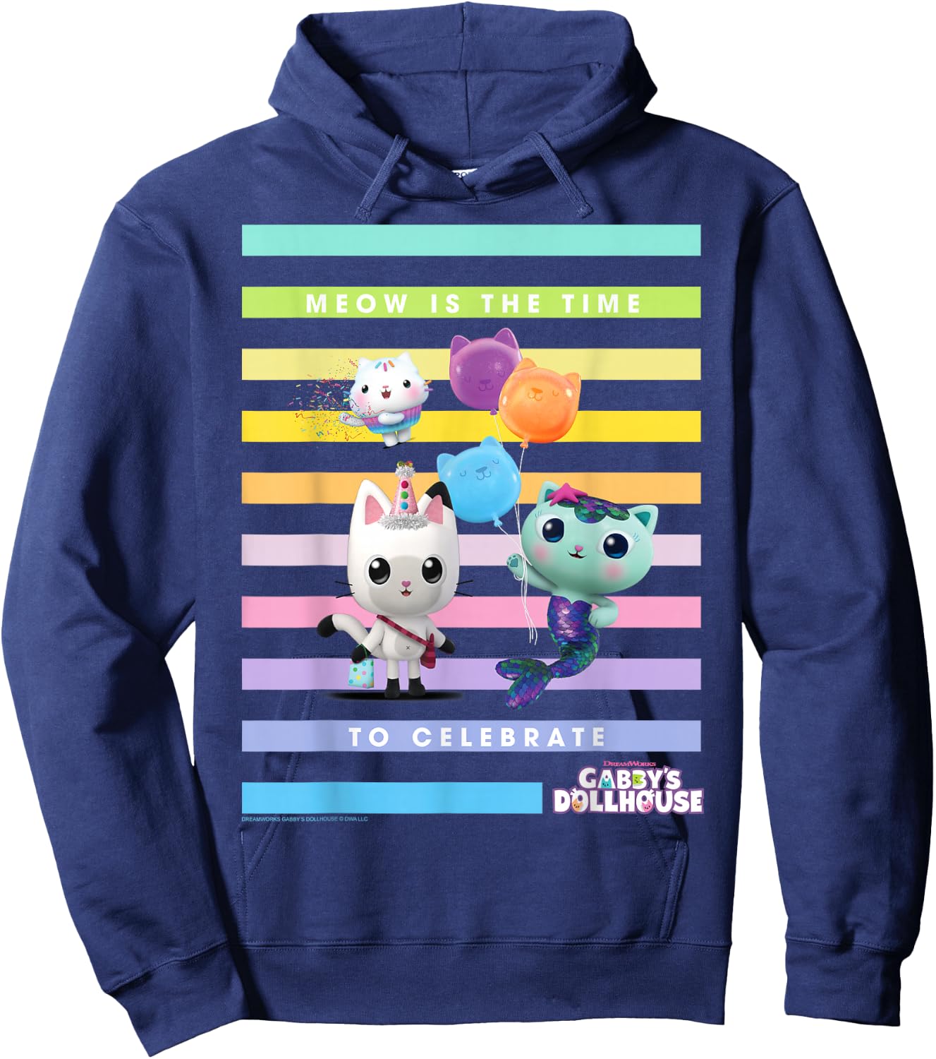 DreamWorks Gabby's Dollhouse Time to Celebrate Hoodie - Hoodie | Navy