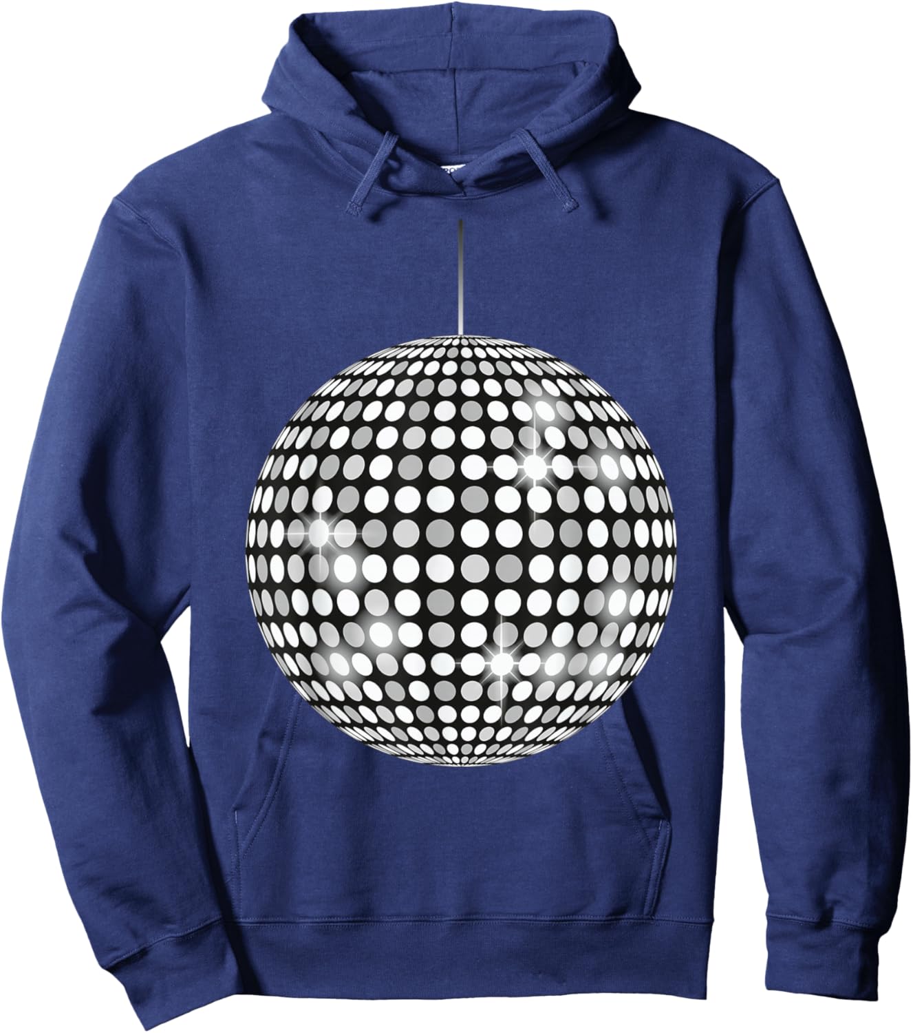 70's 80's Vibe Party Disco Ball Music Lovers Hoodie - Hoodie | Navy
