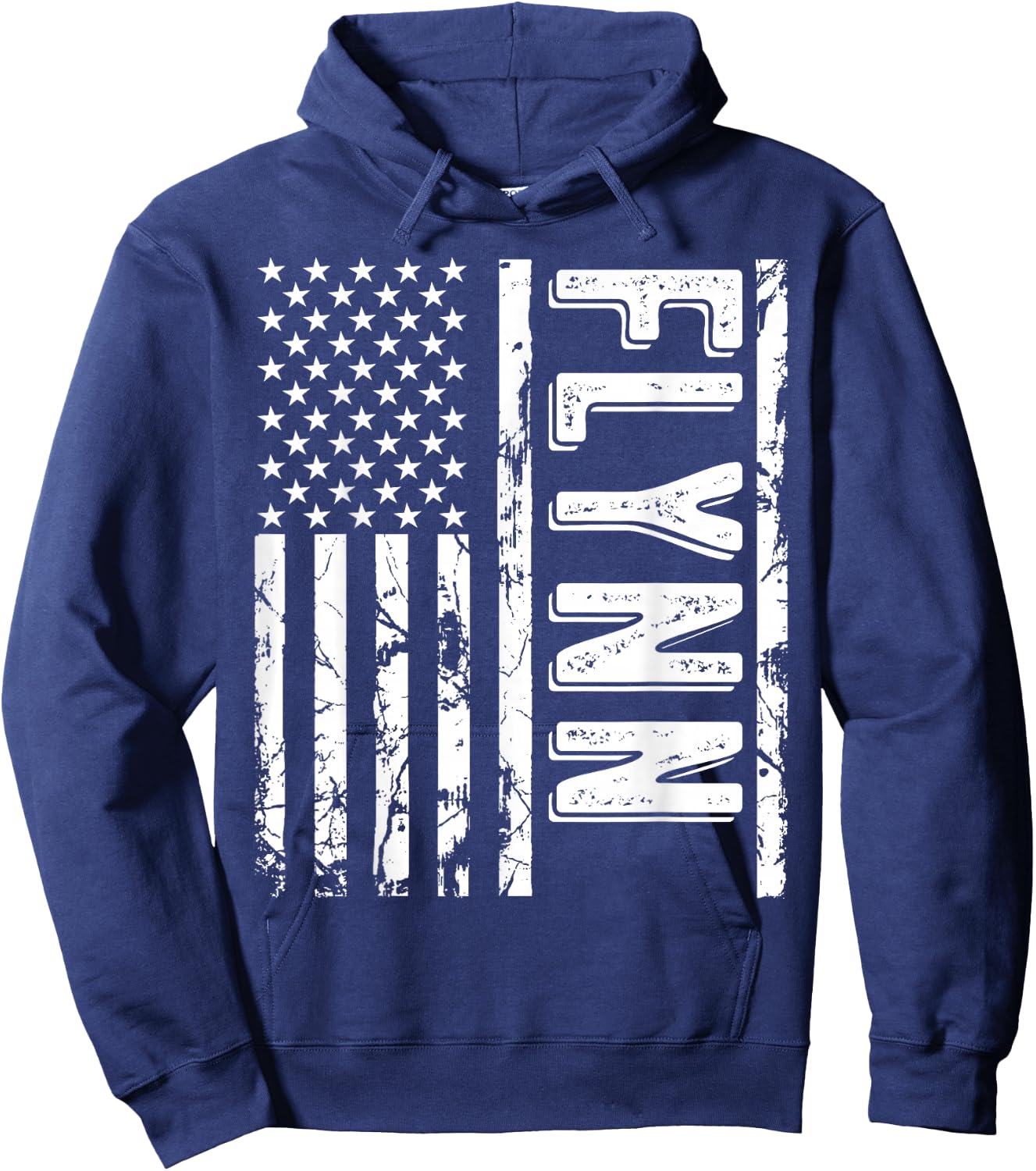 Flynn Last Name Funny Surname Team Flynn Family Reunion Hoodie - Hoodie | Navy
