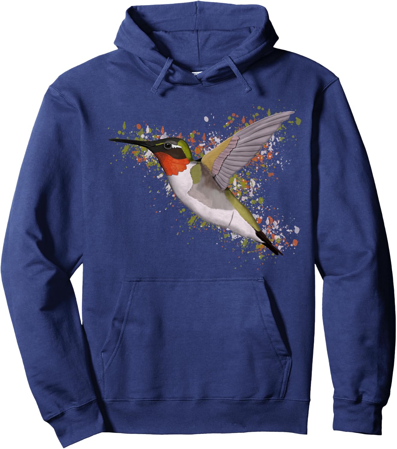 Ruby Throated Hummingbird Bird Birder Birdlover Birdwatcher Hoodie - Hoodie | Navy