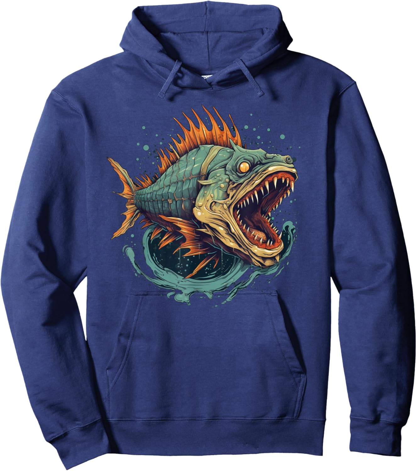 Cool Monster Fish for Boys and Girls Hoodie - Hoodie | Navy