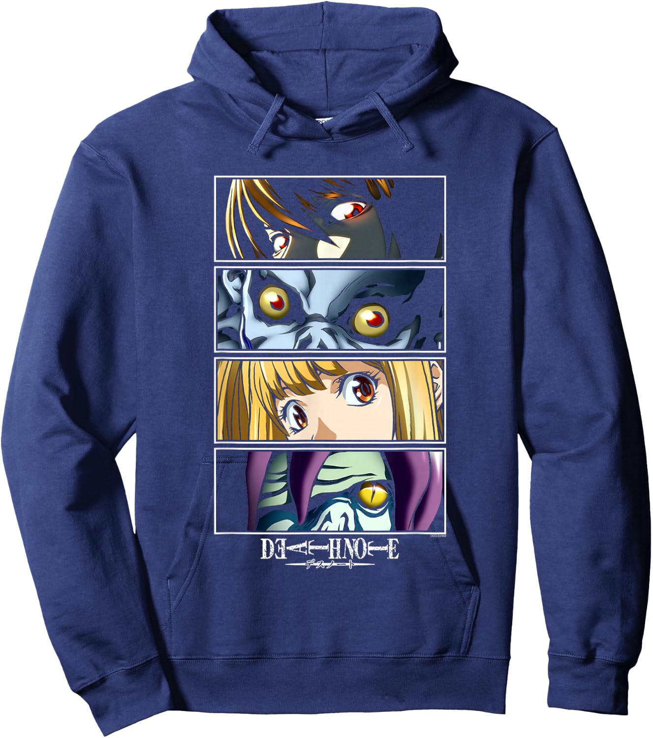 Death Note Close Up Character Eyes Anime Hoodie - Hoodie | Navy