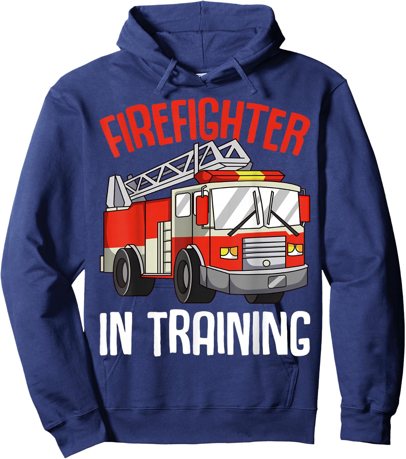 Firefighter in Training Fireman Firefighting Boys Kids Hoodie - Hoodie | Navy