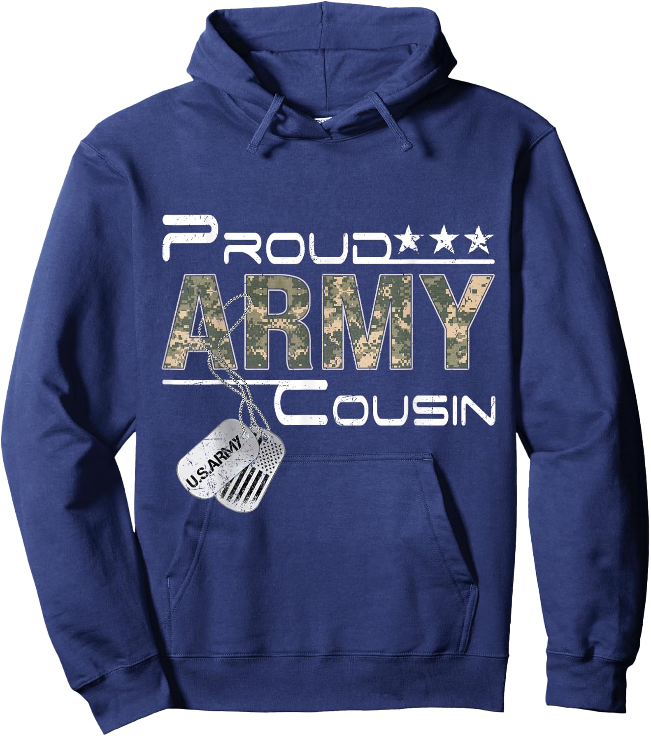 Proud Army Cousin Army Graduation Cousin US Army Cousin Gift Hoodie - Hoodie | Navy