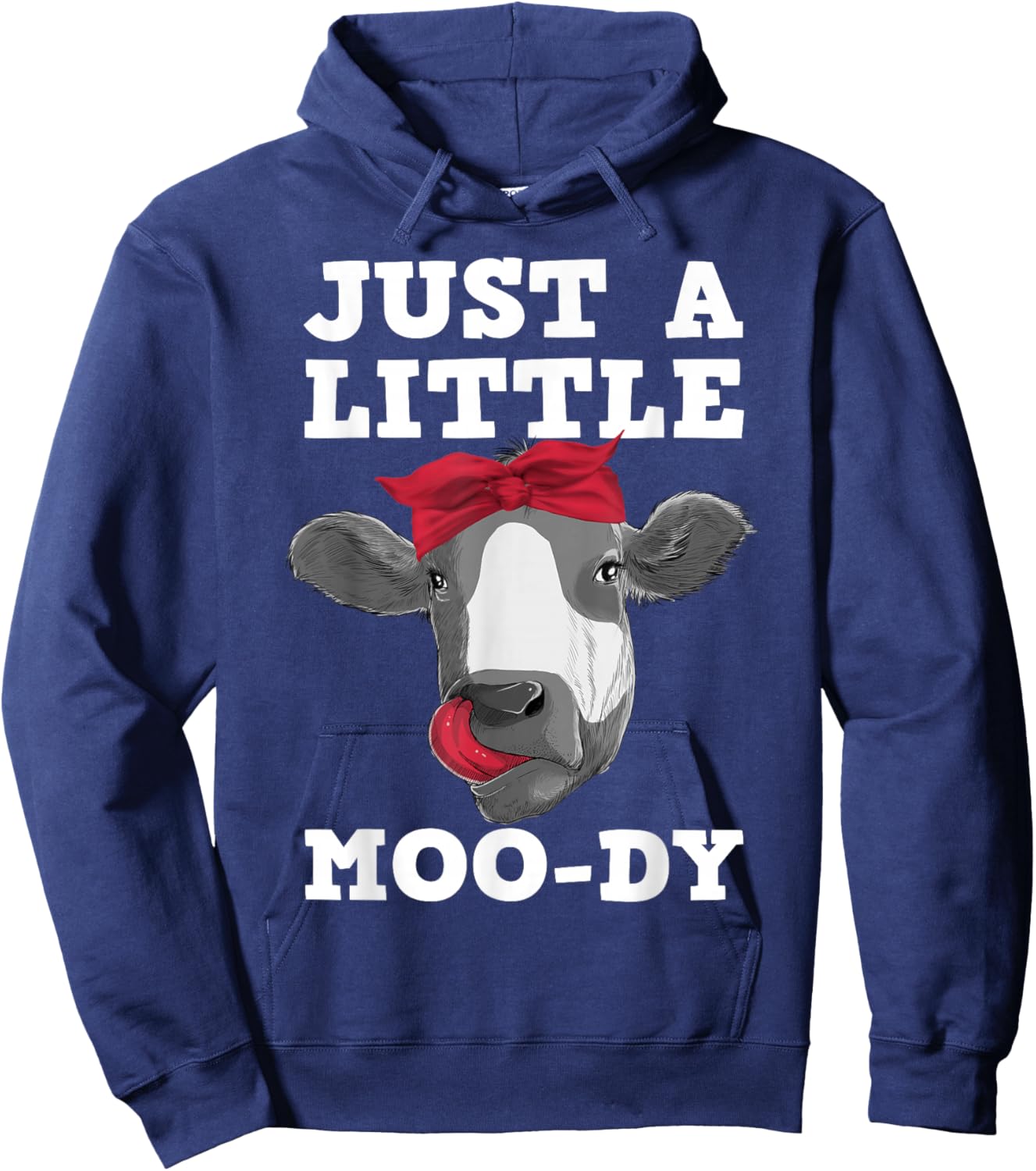 Cute Cow Design Women Dairy Cow Lover Cattle Farming Hoodie - Hoodie | Navy