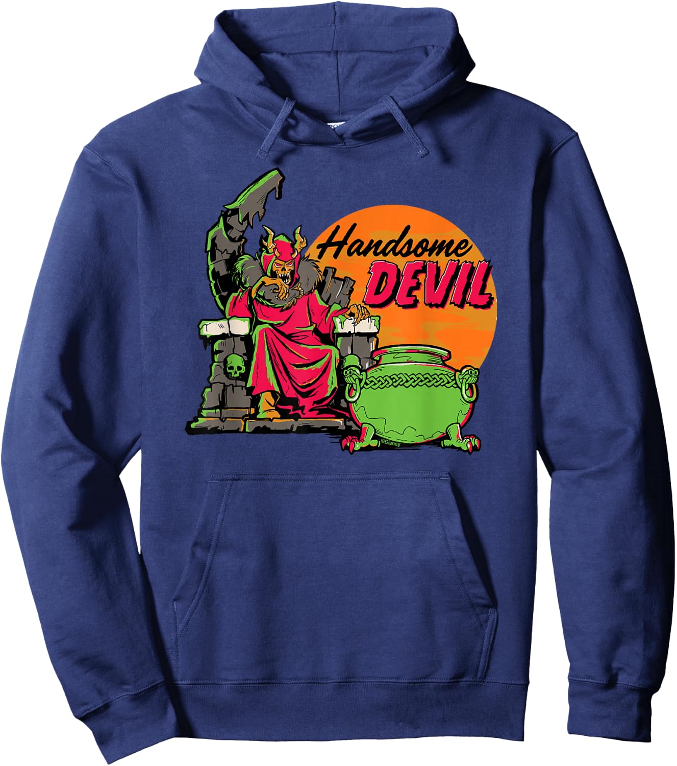 Disney 100 Villains Horned King The Black Cauldron Halloween Hoodie - Hoodie | Navy