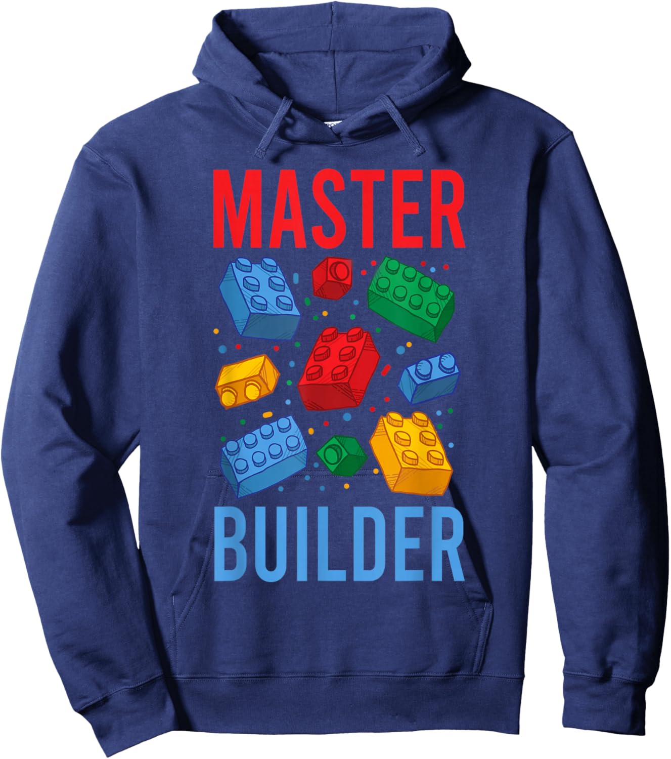 Bricks Master Builder Shirts, Men Women Kids Building Blocks Hoodie - Hoodie | Navy