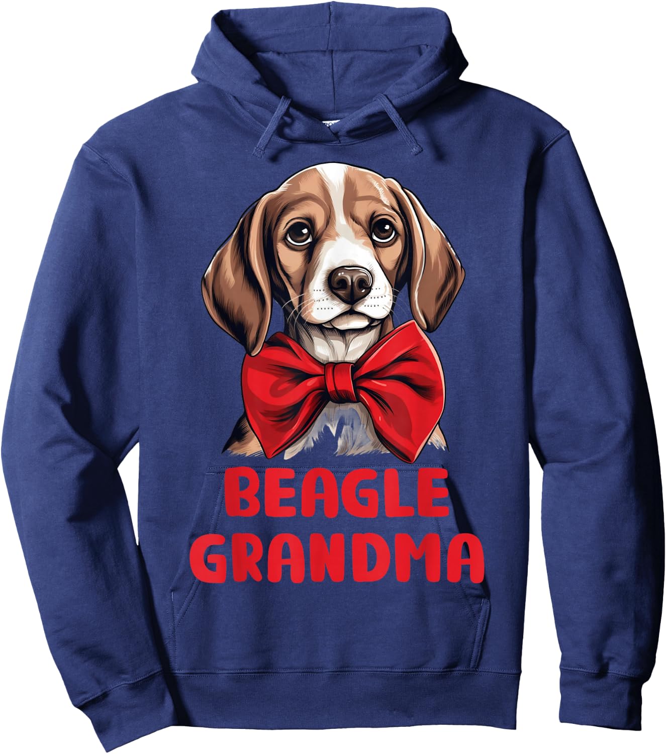 Cute Beagle Grandma Dog Lovers Gift Funny Puppy Beagle Owner Women Girls Kids Hoodie - Hoodie | Navy