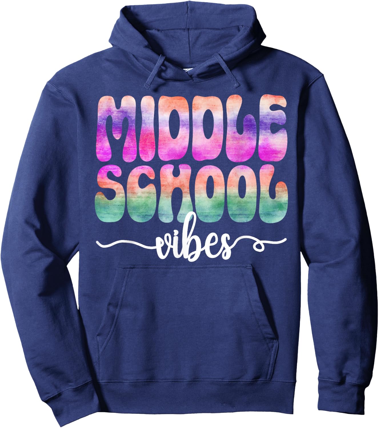 Hello Middle School Vibes Back To School Middle School Squad Hoodie - Hoodie | Navy