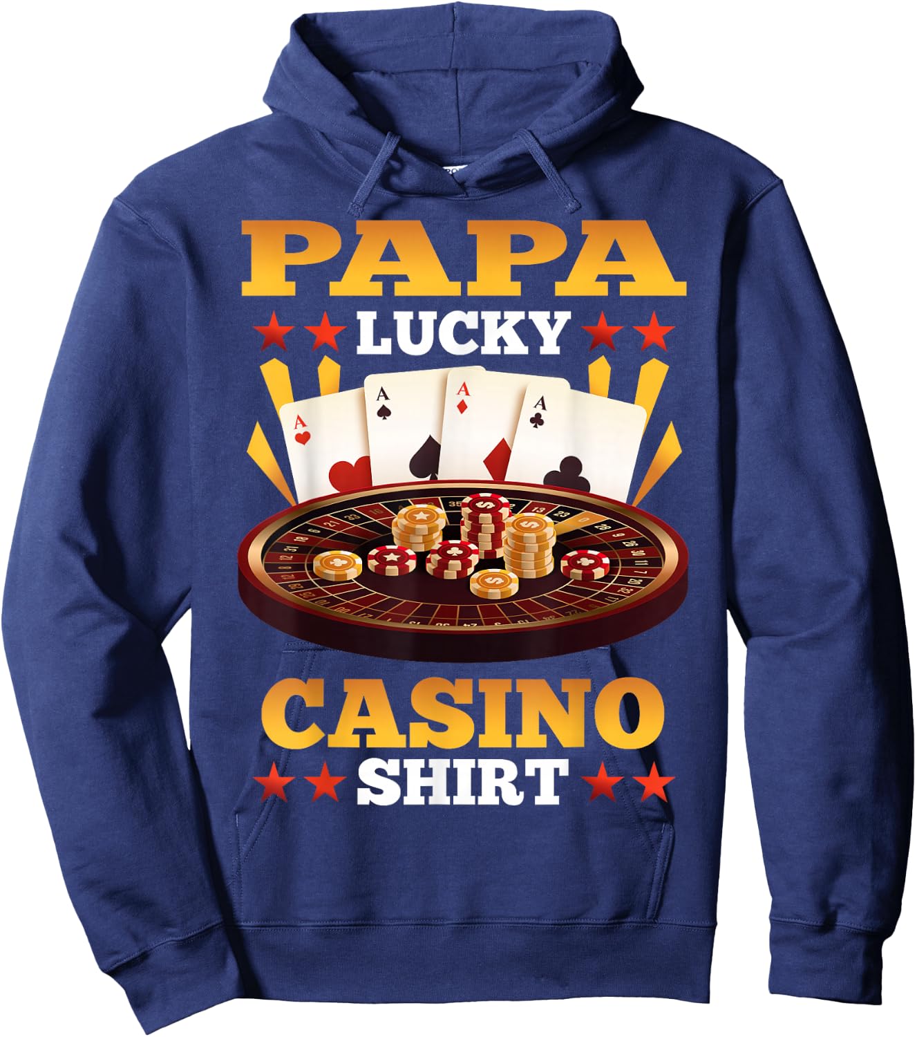 Casino Papa Lucky Casino Shirt Matching Family Party Hoodie - Hoodie | Navy