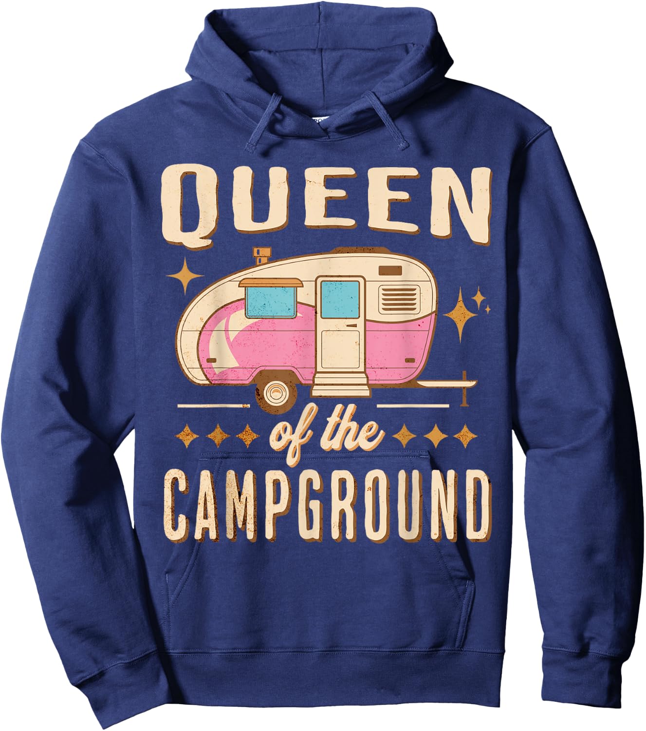 Queen Of The Campground - Funny Camping - Women's Camp Hoodie - Hoodie | Navy