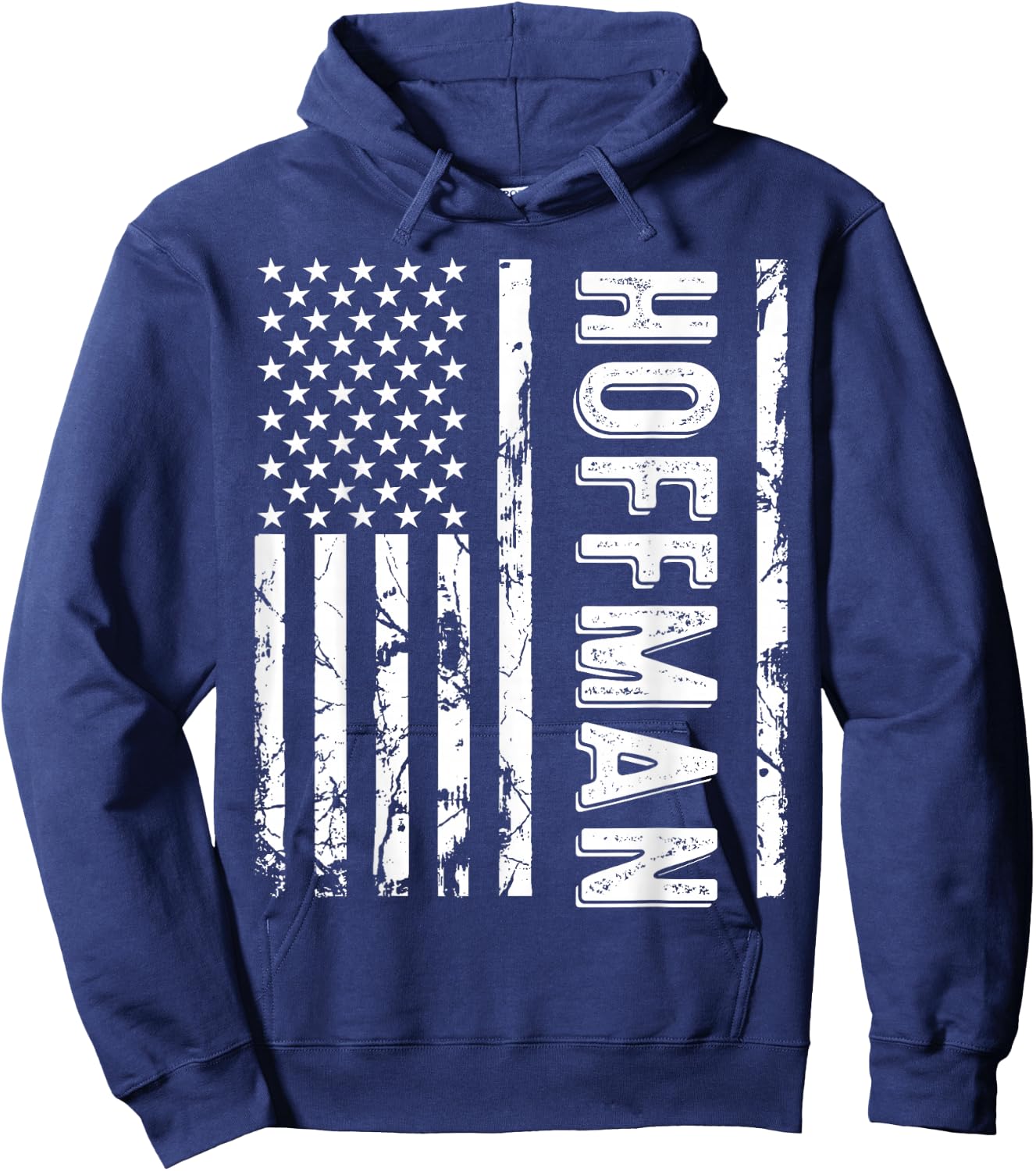 Hoffman Last Name Funny Surname Team Hoffman Family Reunion Hoodie - Hoodie | Navy