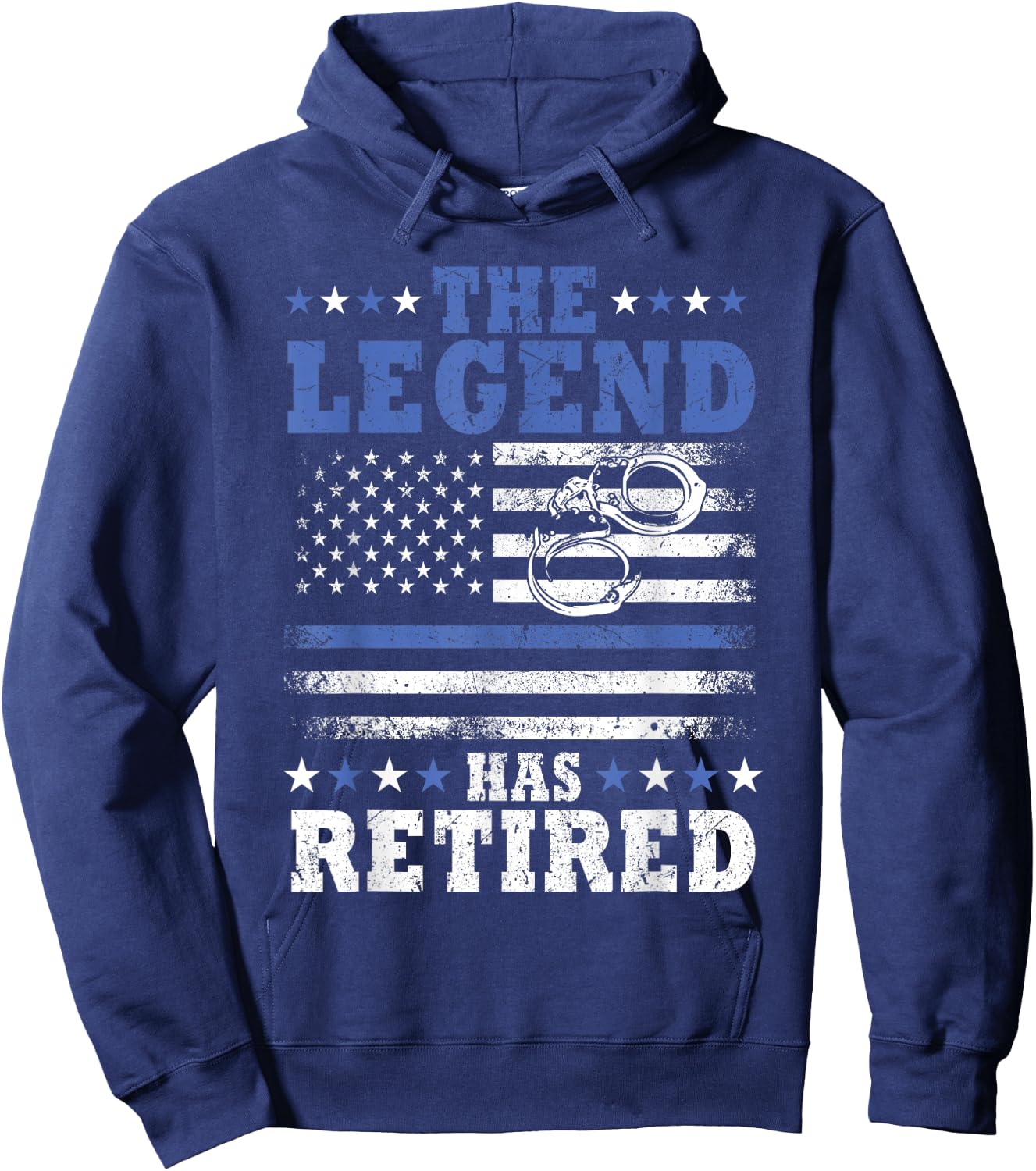 Humorous Retired Police Officer Law Enforcement Retirement Hoodie - Hoodie | Navy