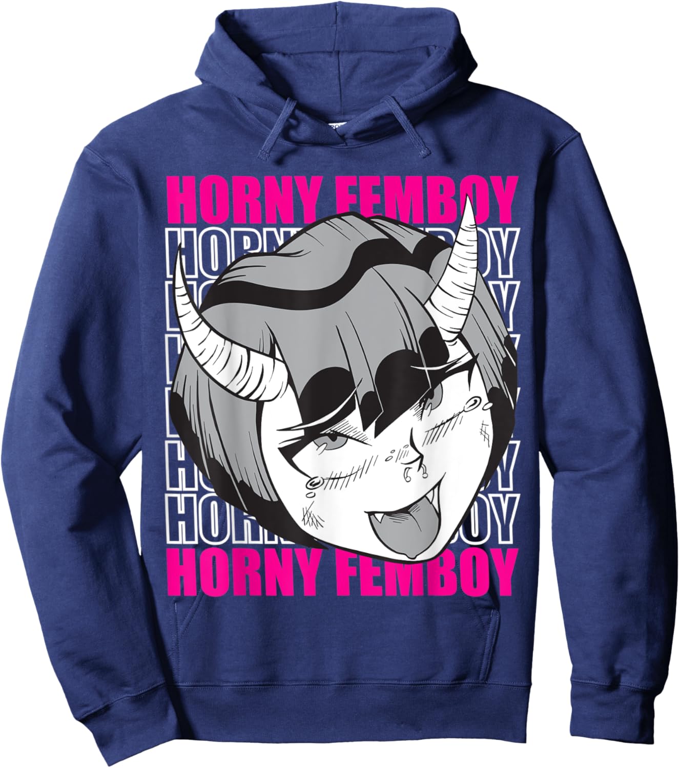 Cute Femboy Outfit - Anime Femboy Design Sissies Cosplay Hoodie - Hoodie | Navy