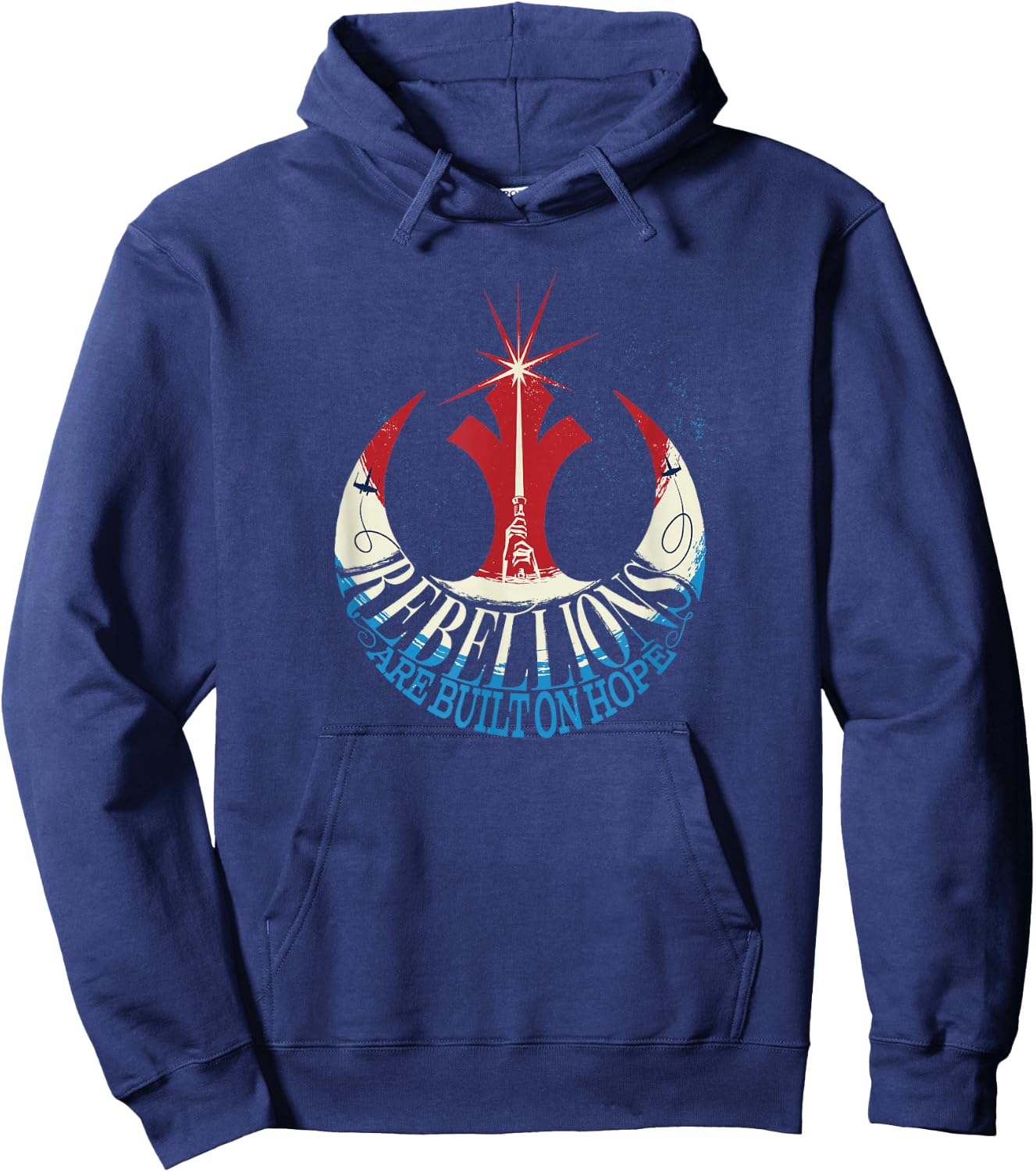 Star Wars Rebellions Are Built On Hope Rebels Americana Hoodie - Hoodie | Navy