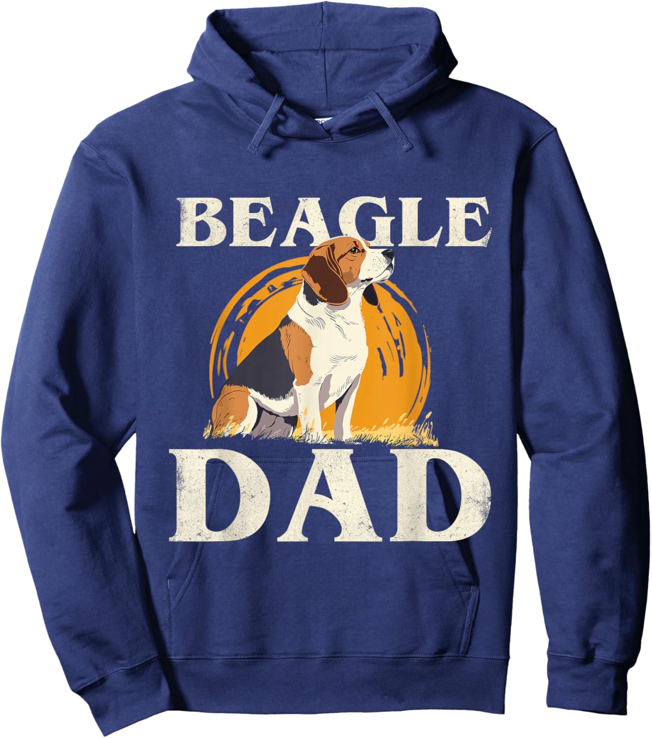 Beagle Dad - Dog Owner Animal Breeder Puppy Lover Women Girls Kids Hoodie - Hoodie | Navy