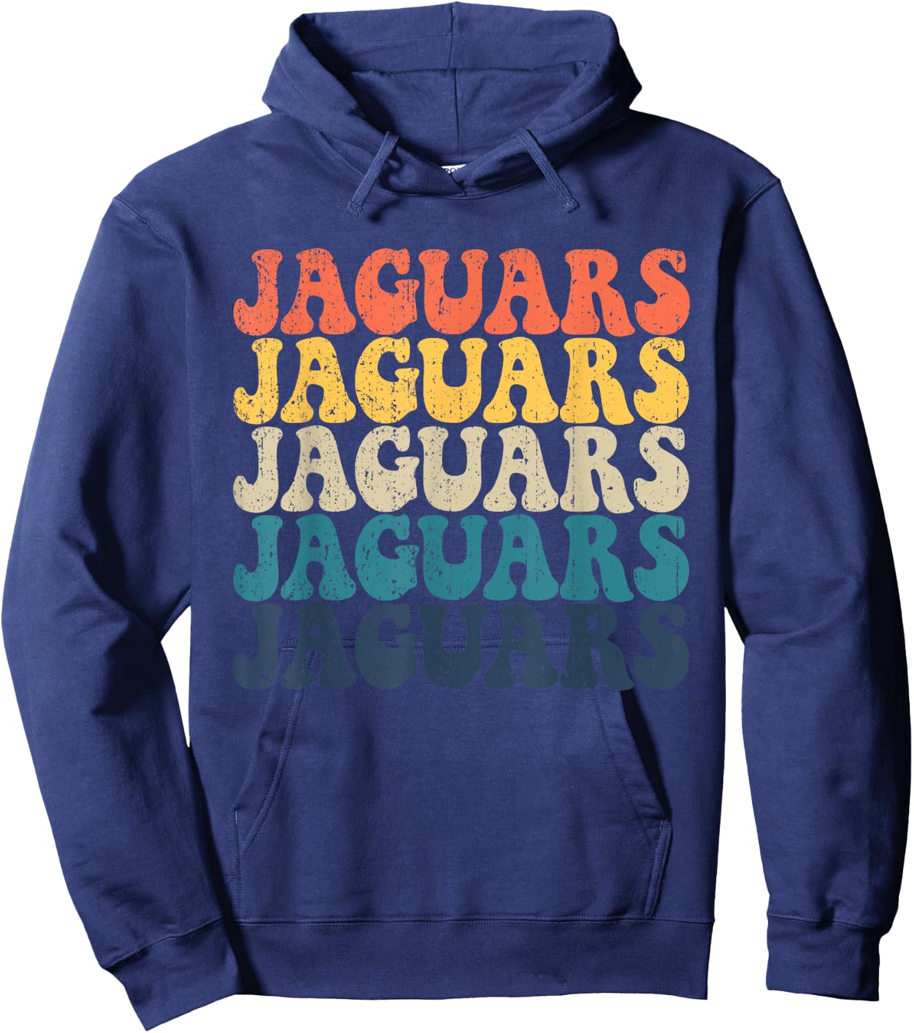 Jaguars High School Jaguars Sports Team Retro Jaguars Hoodie - Hoodie | Navy