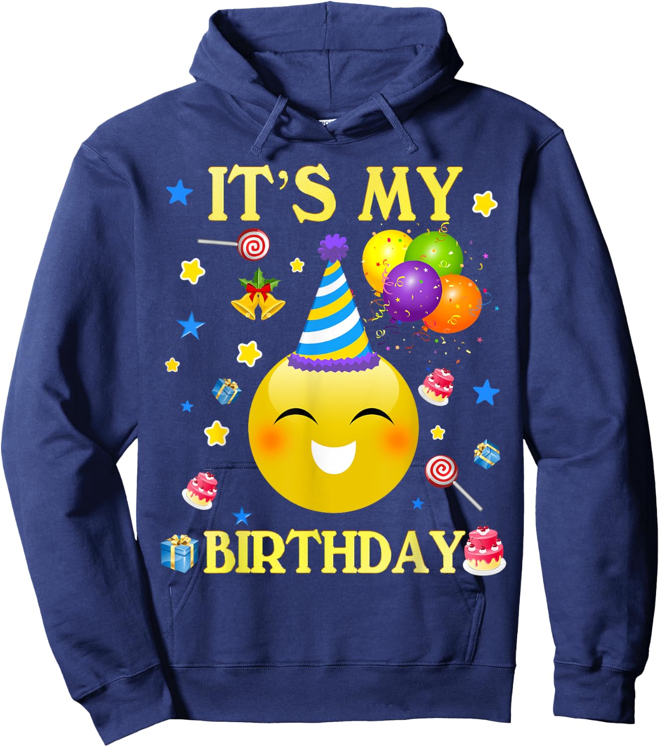 Funny It's My Birthday Cute Shirt Women Men Boy Girl Hoodie - Hoodie | Navy