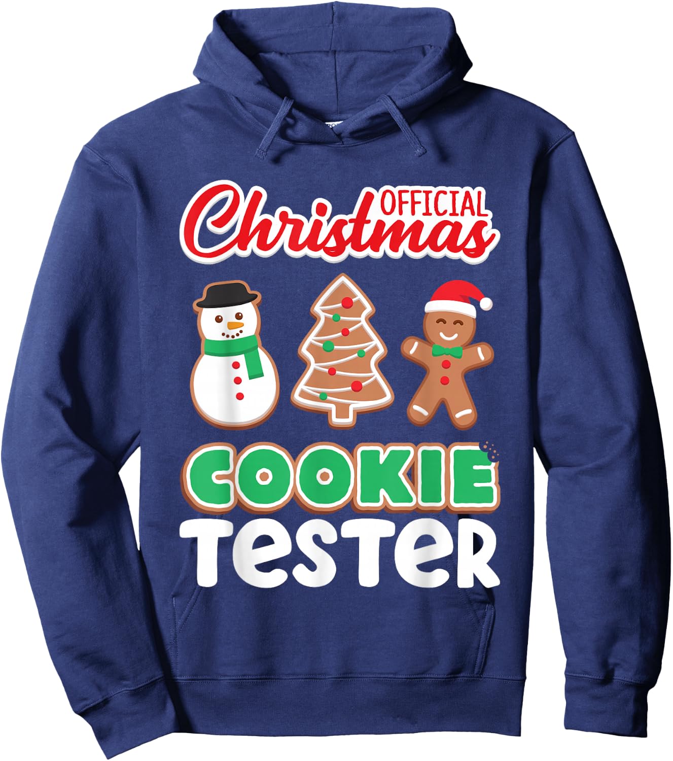 Official Christmas Cookie Tester Taster Baking Crew Toddler Hoodie - Hoodie | Navy
